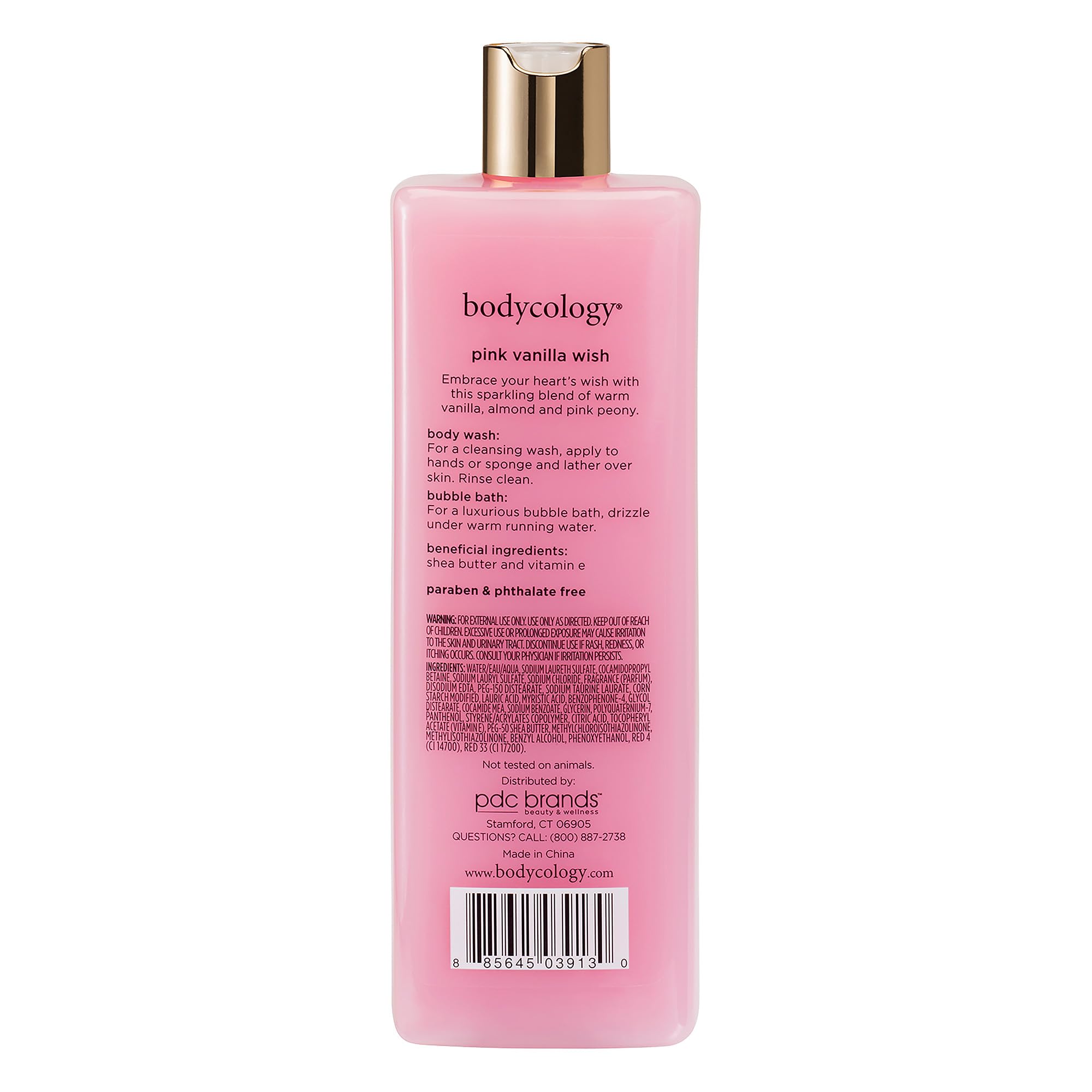 Foto 3 | Gel de Baño Bodycology Pink Vanilla Wish Women 473 Ml - Venta Internacional