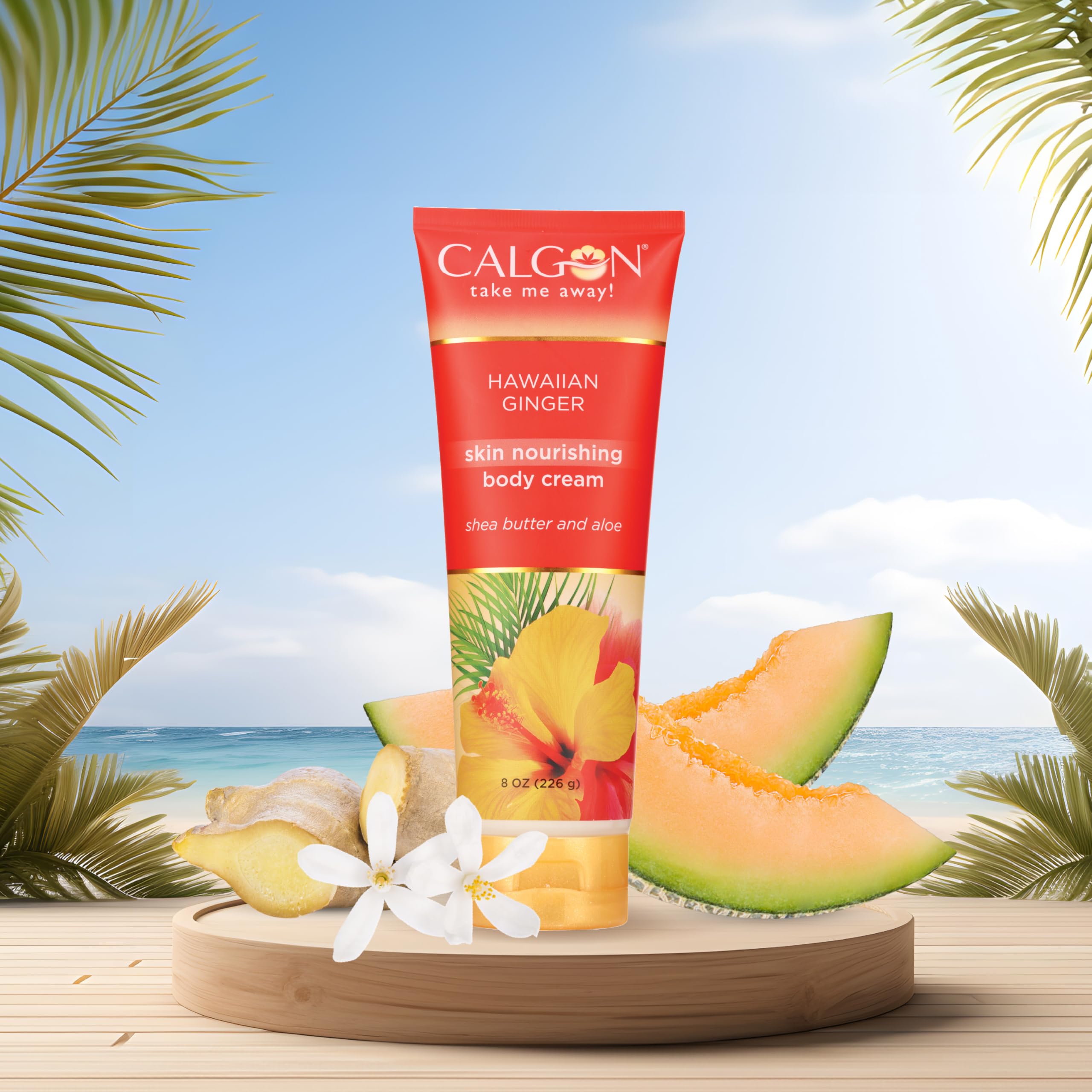 Foto 7 | Crema Corporal Calgon Skin Nourishing Hawaiian Ginger 240ml - Venta Internacional.