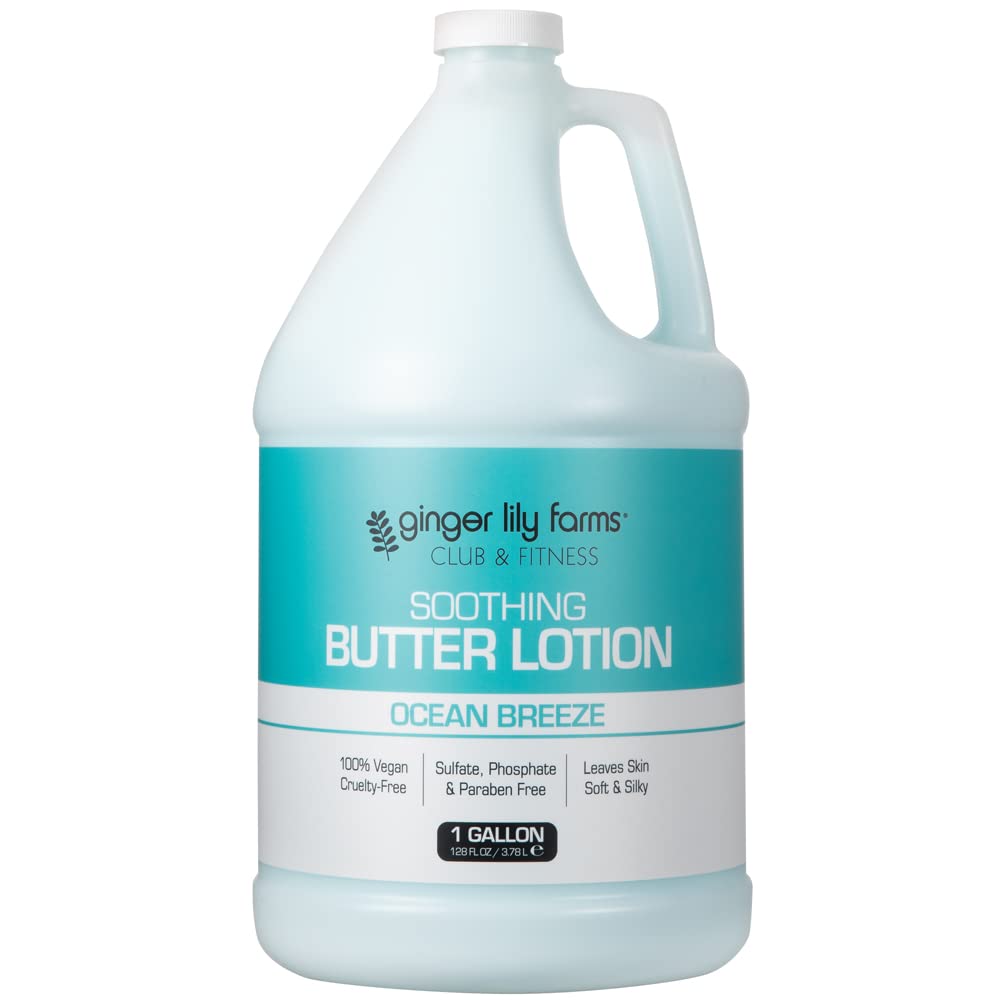 Loción Ginger Lily Farms Club & Fitness Suavizante Mantequilla 3,78 L - Venta Internacional.