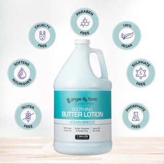 Foto 4 | Loción Ginger Lily Farms Club & Fitness Suavizante Mantequilla 3,78 L - Venta Internacional.