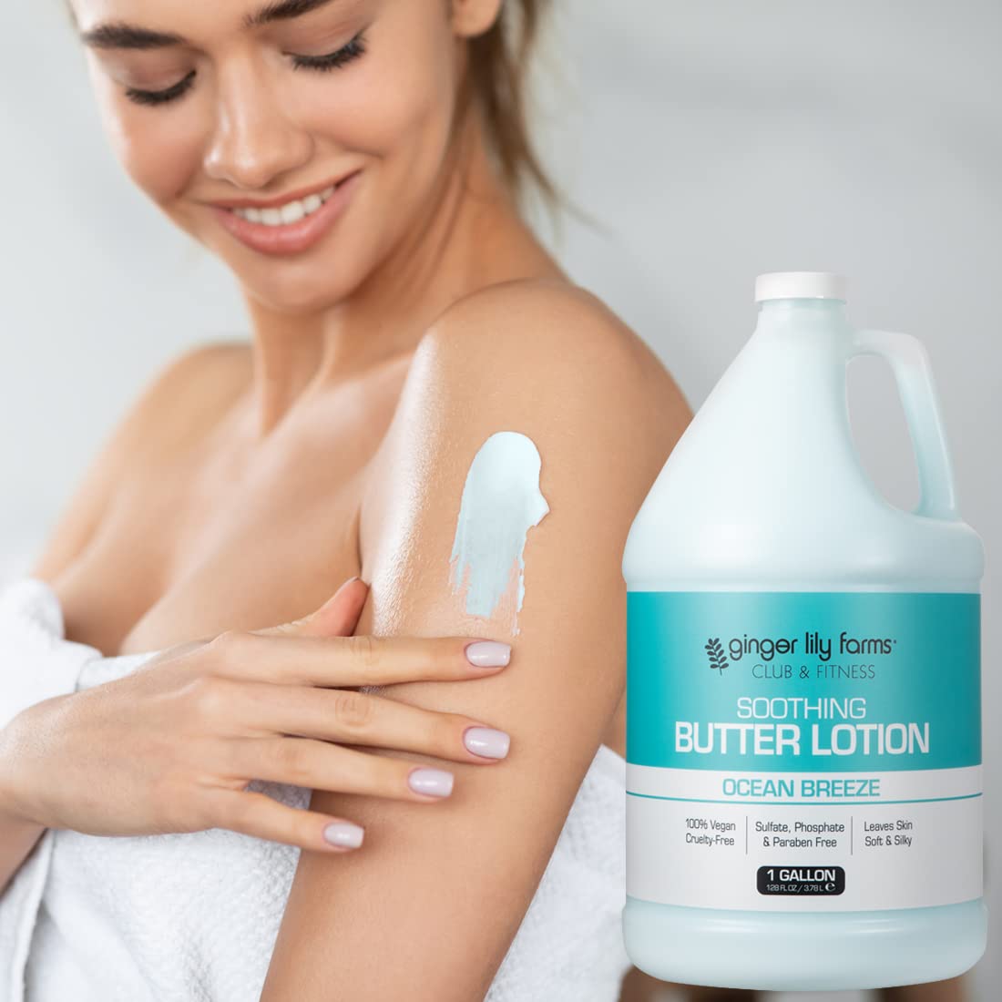 Foto 7 pulgar | Loción Ginger Lily Farms Club & Fitness Suavizante Mantequilla 3,78 L - Venta Internacional.