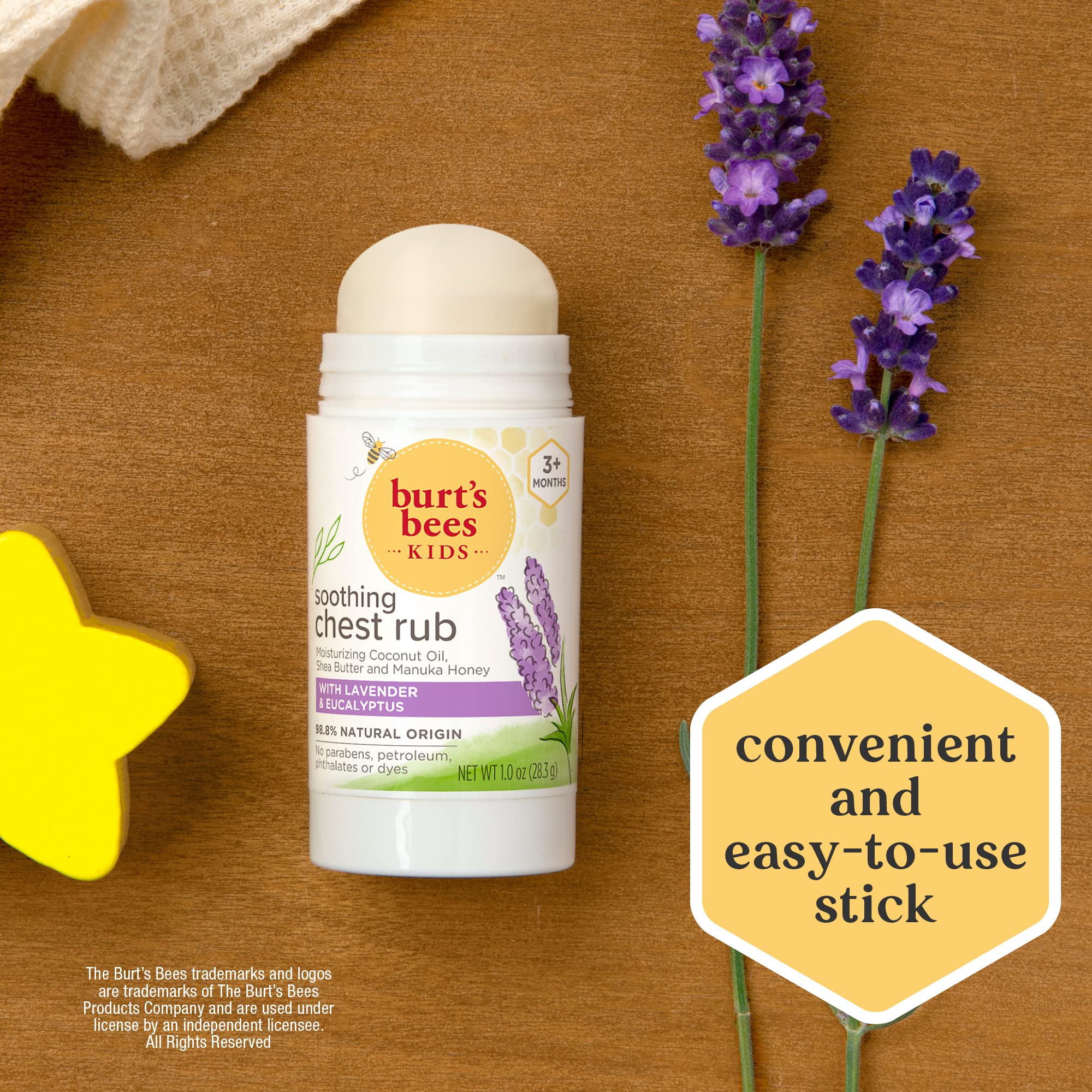 Foto 3 pulgar | Chest Rub Stick Burt's Bees Kids, Aceite De Coco, 30 Ml, Lavanda - Venta Internacional.