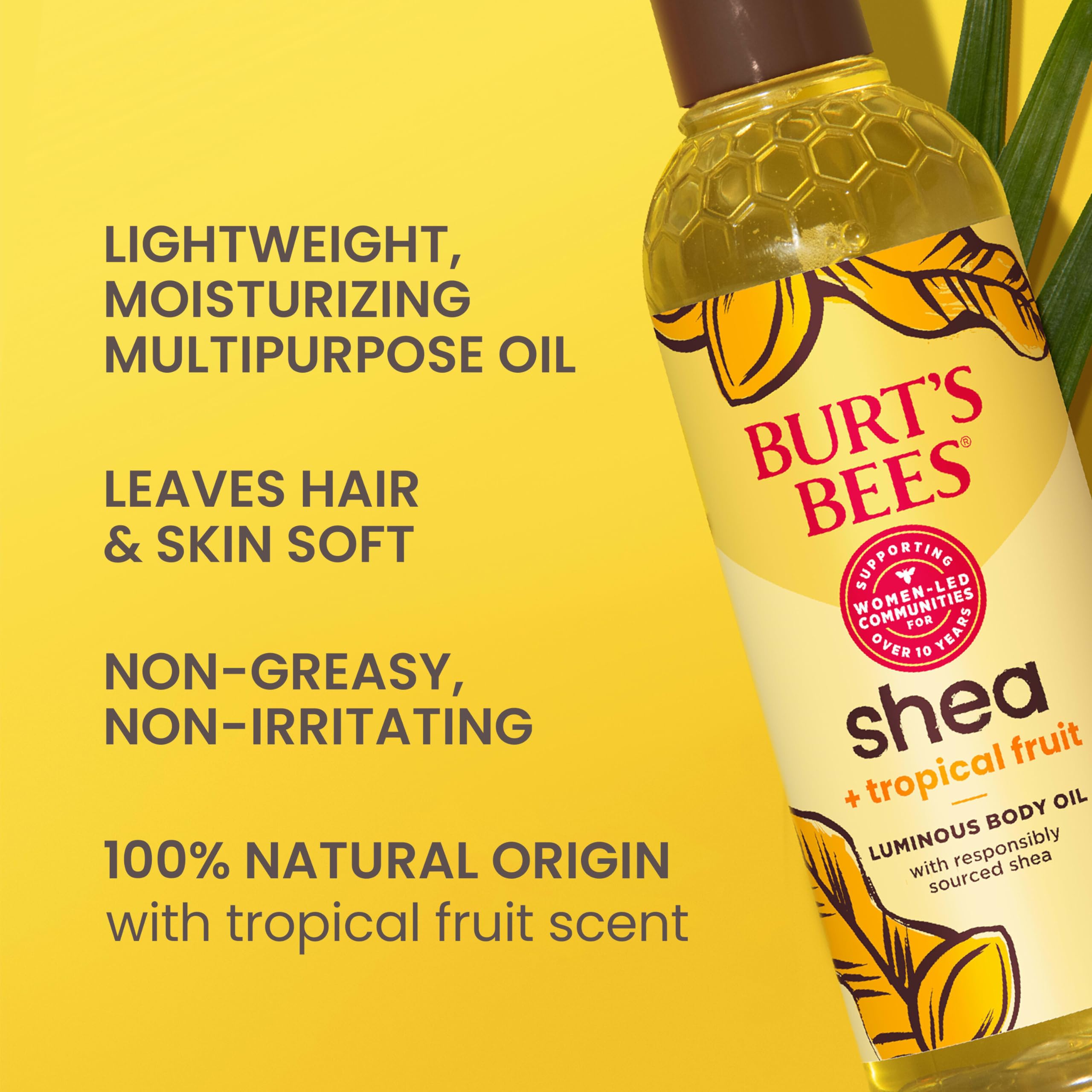 Foto 2 | Aceite Corporal Burt's Bees, Karité Y Fruta Tropical, 240 Ml, Regalo De Navidad - Venta Internacional.
