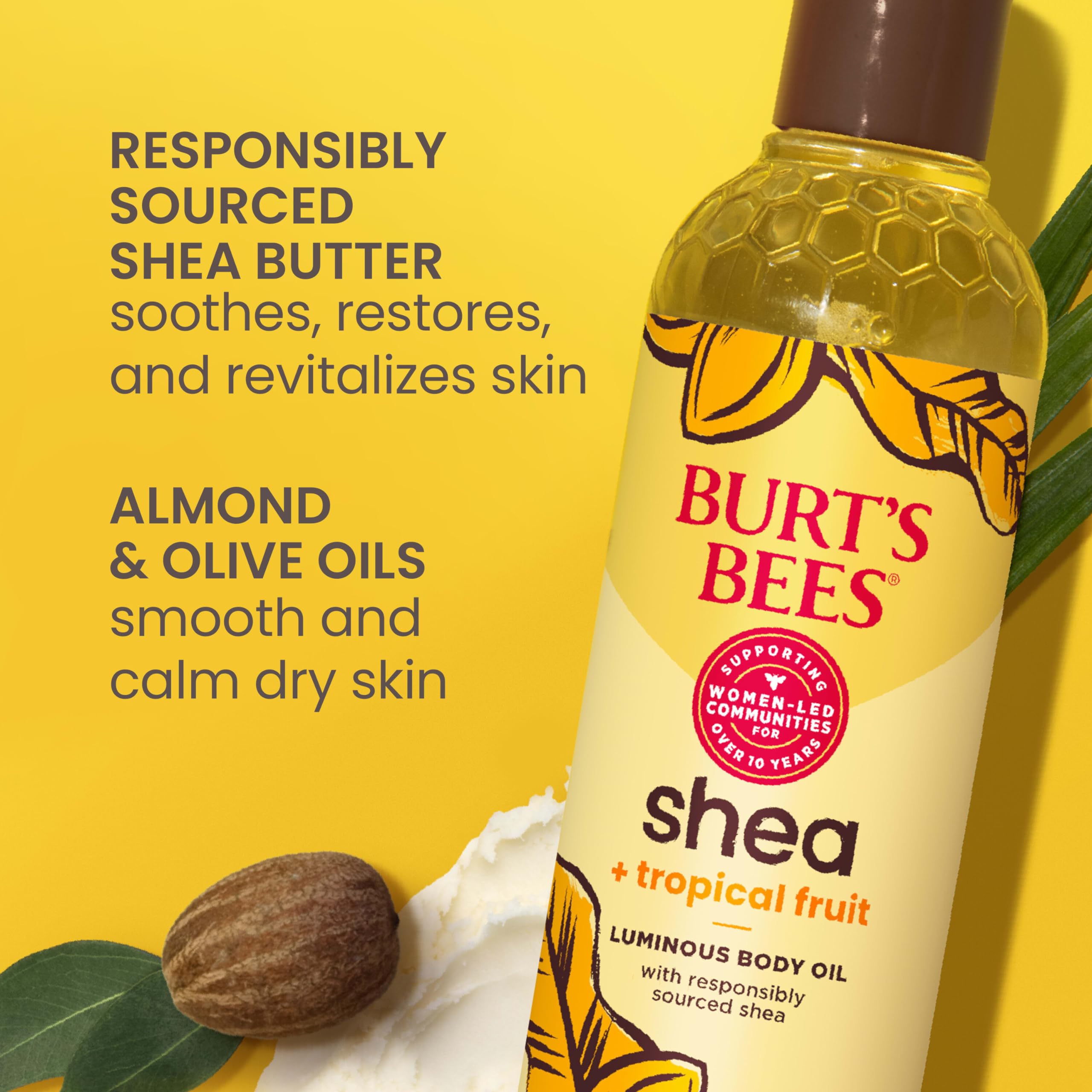 Foto 4 pulgar | Aceite Corporal Burt's Bees, Karité Y Fruta Tropical, 240 Ml, Regalo De Navidad - Venta Internacional.