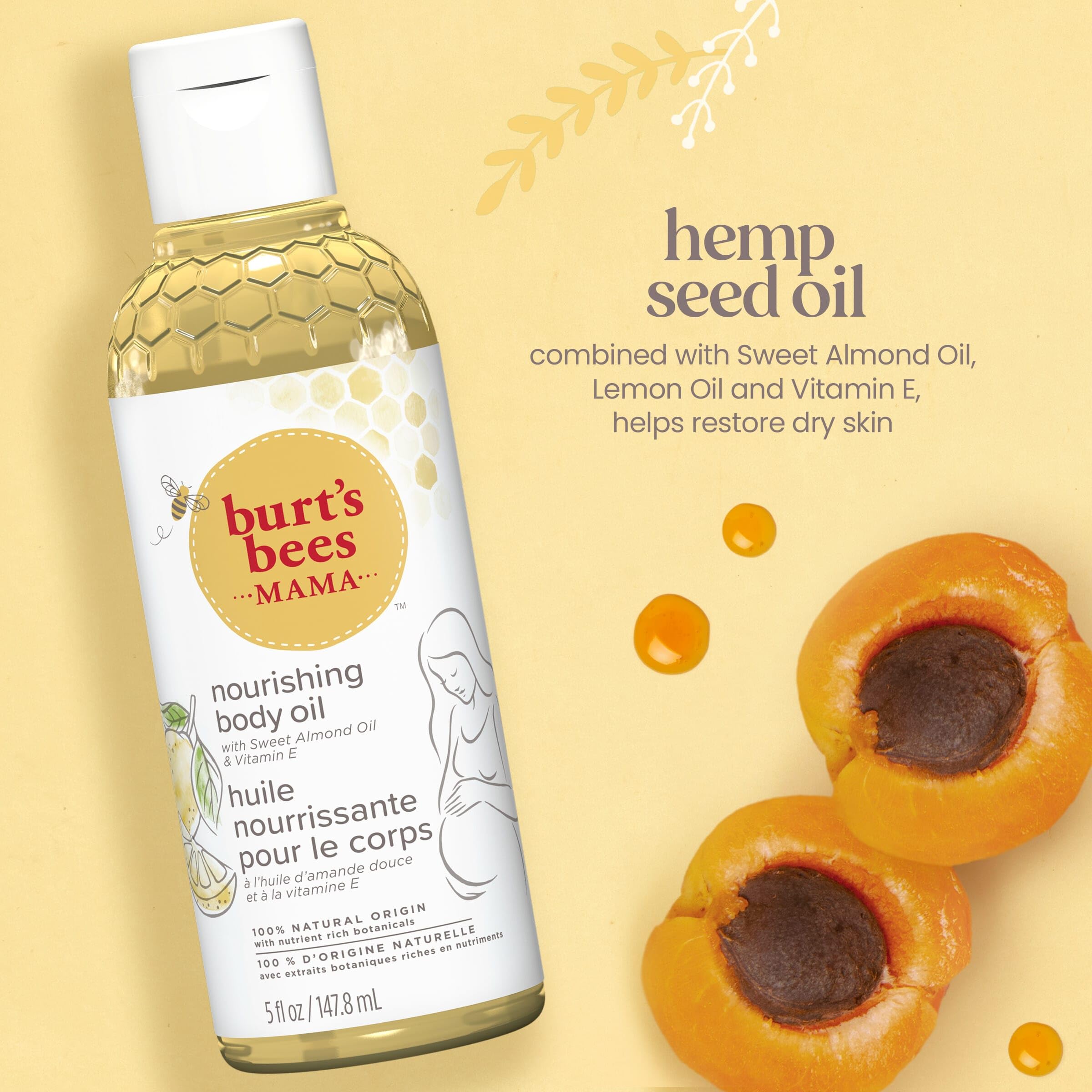 Foto 3 pulgar | Aceite Corporal Burt's Bees Mama Con Vitamina E, 150 Ml, 100% Natural - Venta Internacional.