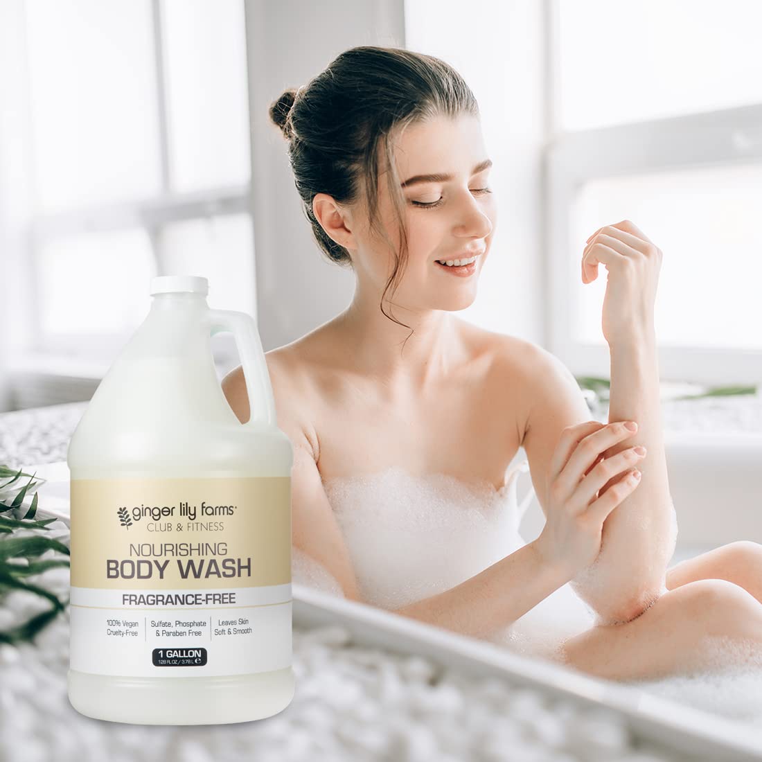 Foto 7 pulgar | Gel De Baño Ginger Lily Farms Club & Fitness 3,8 L Vegano - Venta Internacional.