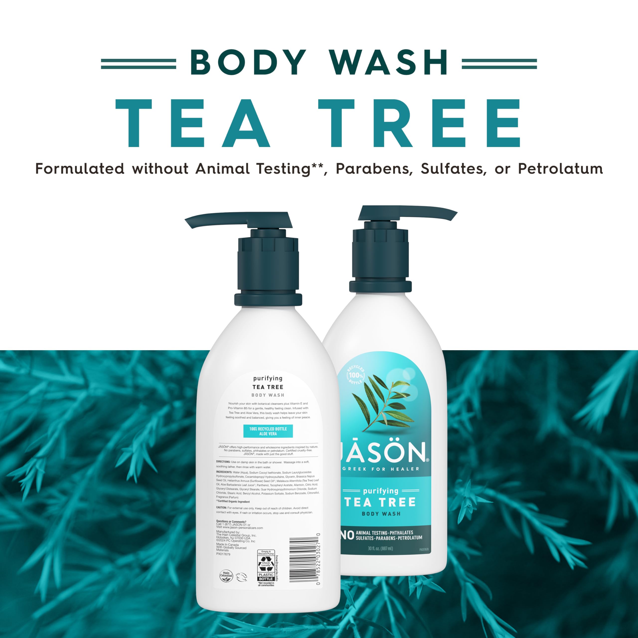 Foto 3 pulgar | Gel De Baño Jason Tea Tree Purifier 900 Ml Con Vitamina E Y Aloe - Venta Internacional.