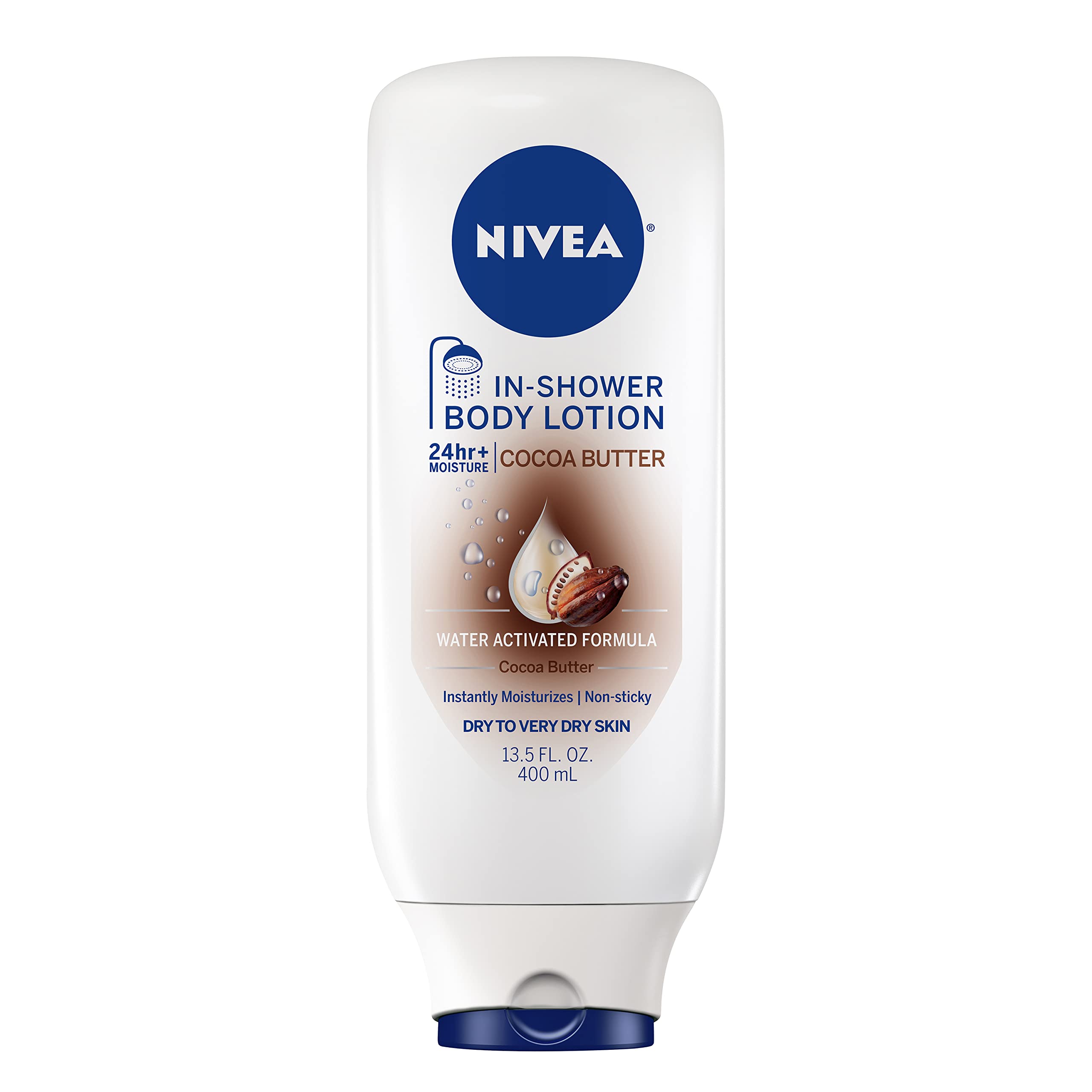 Loción De Ducha Nivea, Manteca De Cacao, 400 Ml, Para Piel Seca - Venta Internacional.