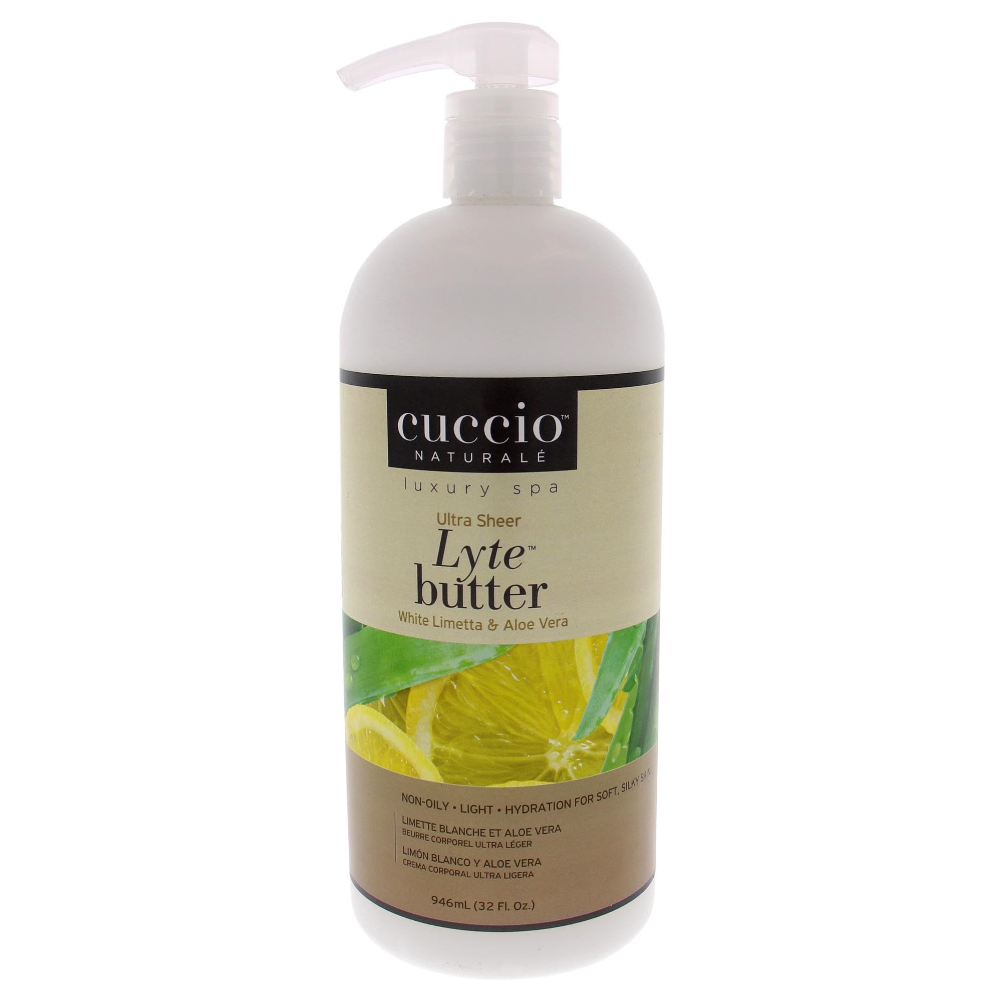 Manteca Corporal Cuccio Naturale Lyte Ultra-sheer 960 Ml White Limetta - Venta Internacional.