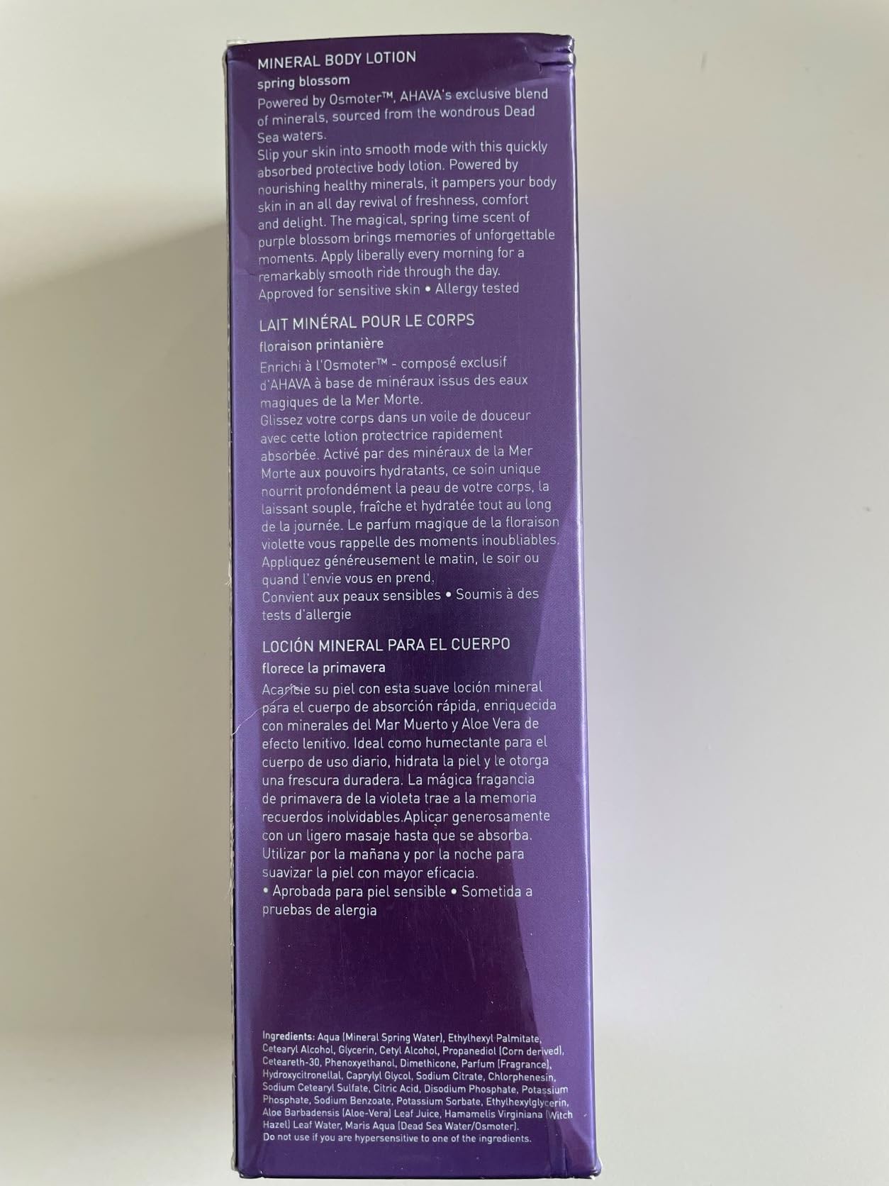 Foto 8 pulgar | Loción Corporal Ahava Agua Del Mar Muerto, Mineral, Flor De Manantial, 250 Ml - Venta Internacional.