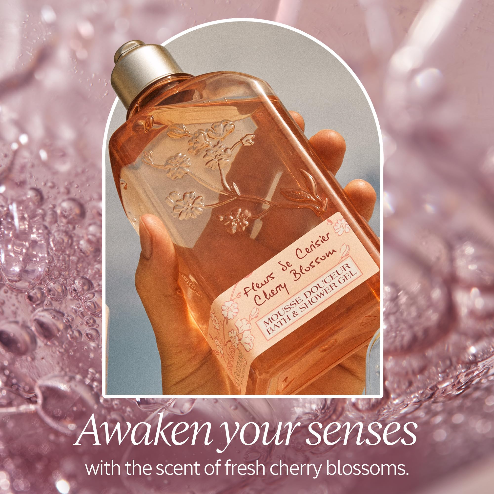 Foto 2 | Gel De Ducha L'occitane, Reconfortante Y Nutritivo, Flor De Cerezo, 250 Ml - Venta Internacional.
