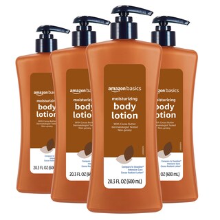 Foto 1 | Loción Corporal Amazon Basics Con Manteca De Cacao, 600 Ml (paquete De 4) - Venta Internacional.
