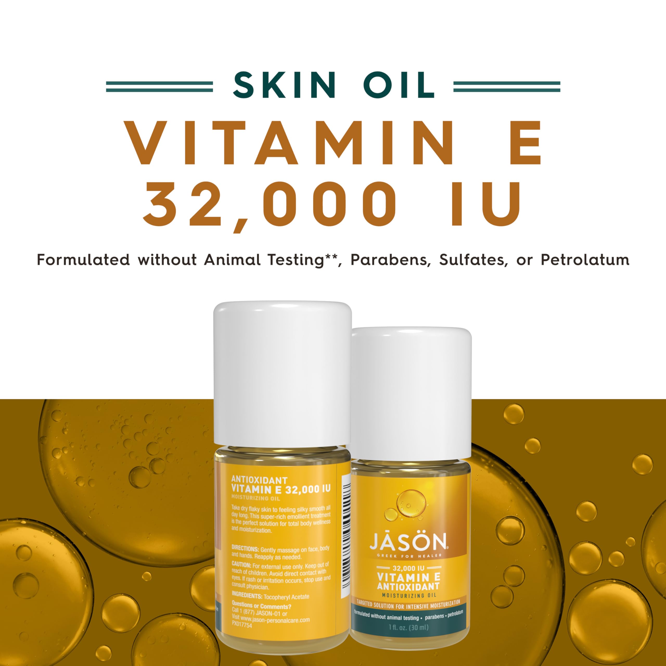 Foto 3 pulgar | Aceite Hidratante Jason Vitamina E 32.000 Ui 30 Ml - Venta Internacional.