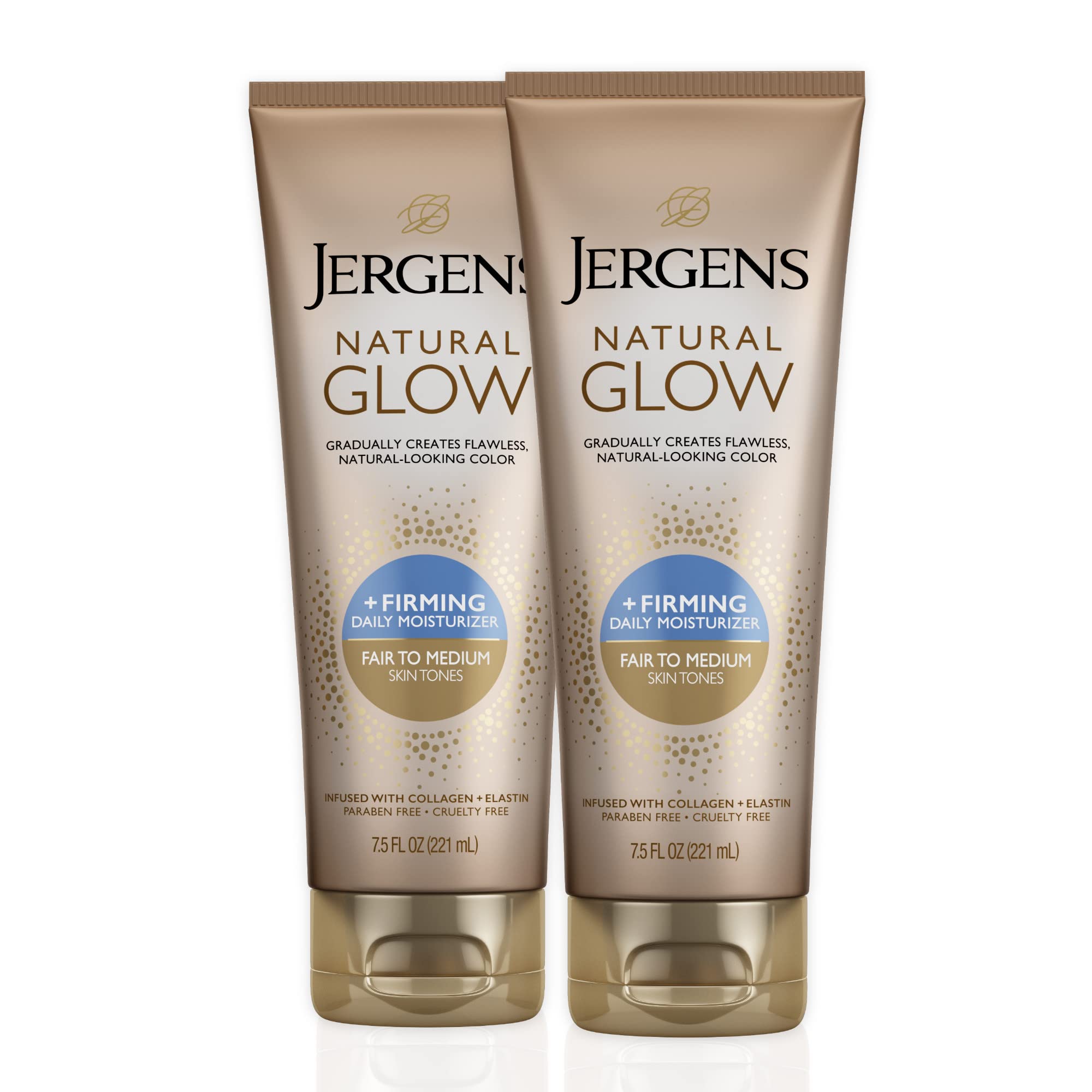 Loción Corporal Autobronceadora Jergens Natural Glow +reafirmante 225 Ml X 2 - Venta Internacional.