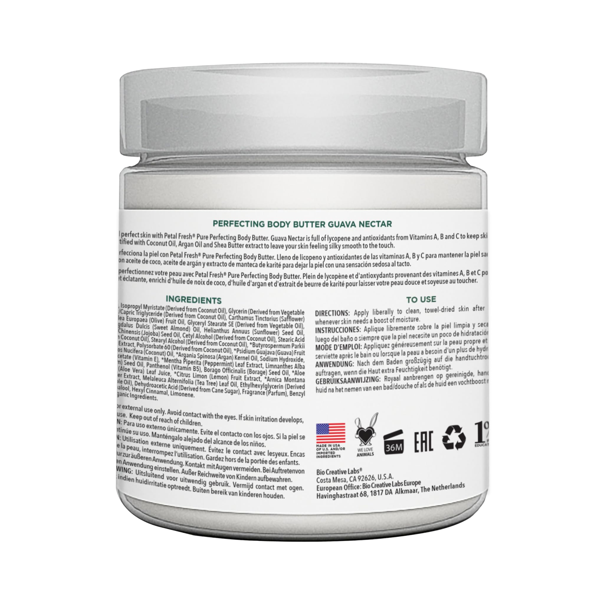 Foto 3 pulgar | Crema Corporal Petal Fresh, Néctar De Guayaba Puro Y Perfeccionador, 240 Ml - Venta Internacional.