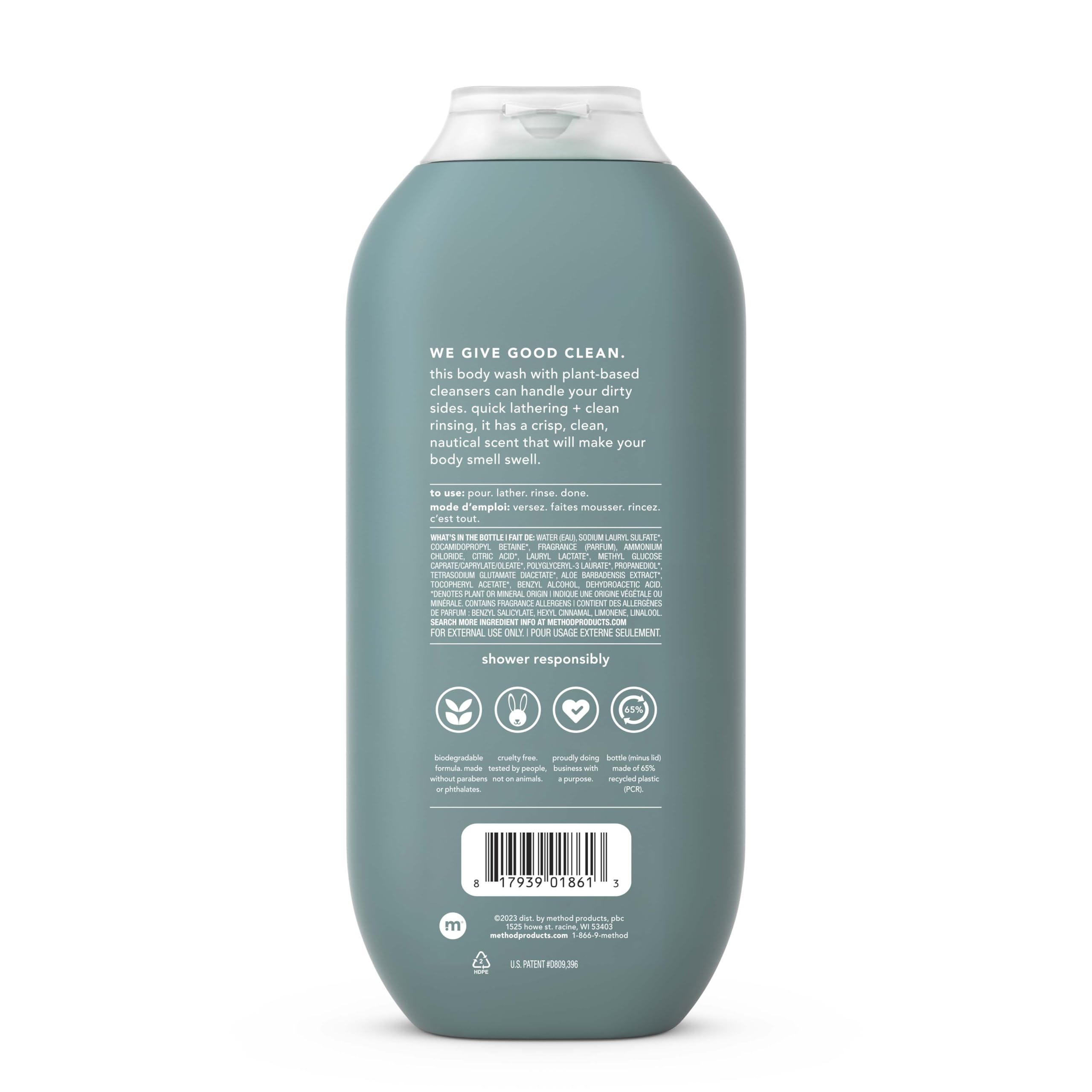 Foto 4 pulgar | Body Wash Method Men Sea + Surf, 532 Ml (paquete De 6) - Venta Internacional.