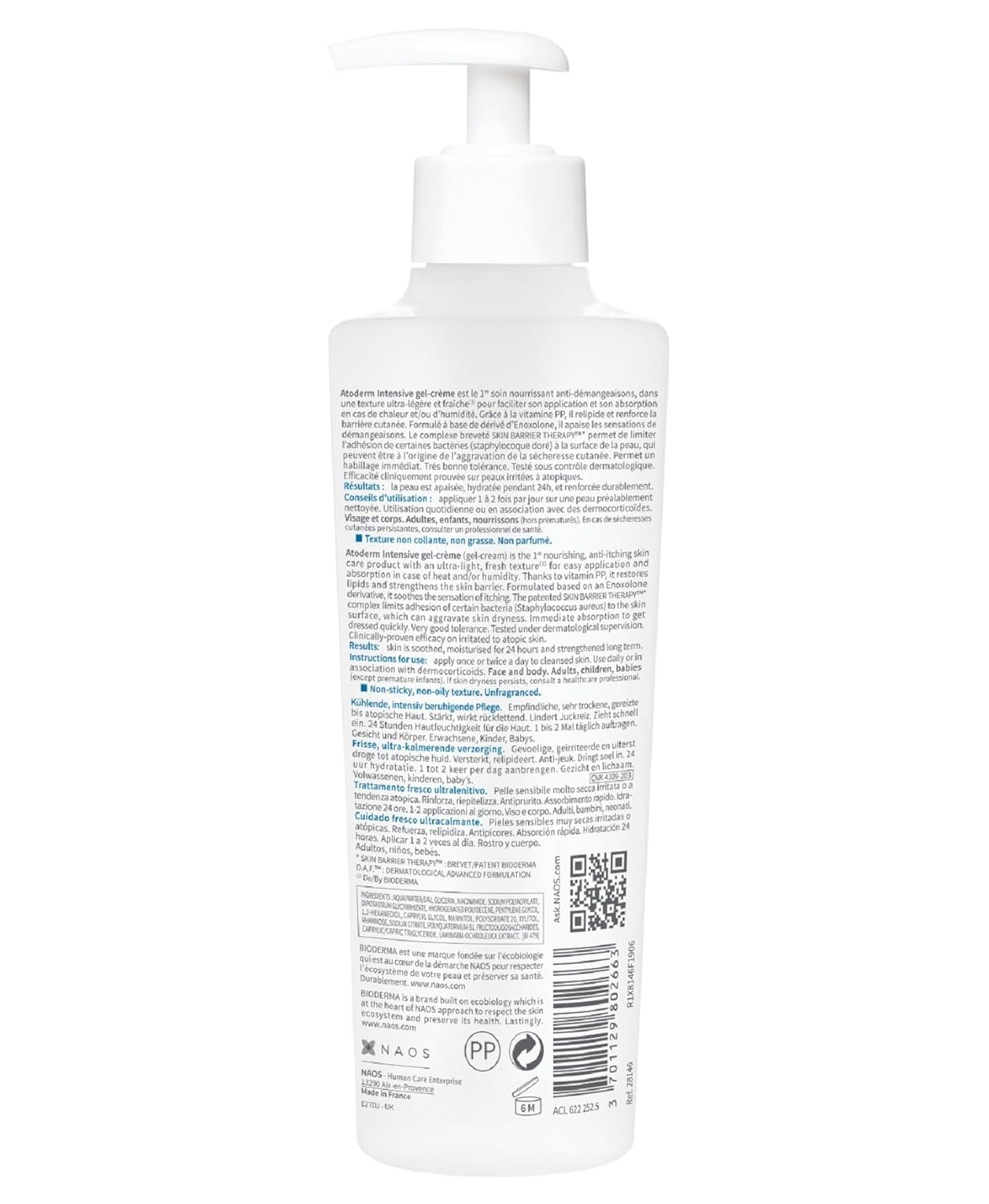 Foto 3 pulgar | Loción Corporal Bioderma Atoderm Intensive Gel-crème 200 Ml - Venta Internacional.