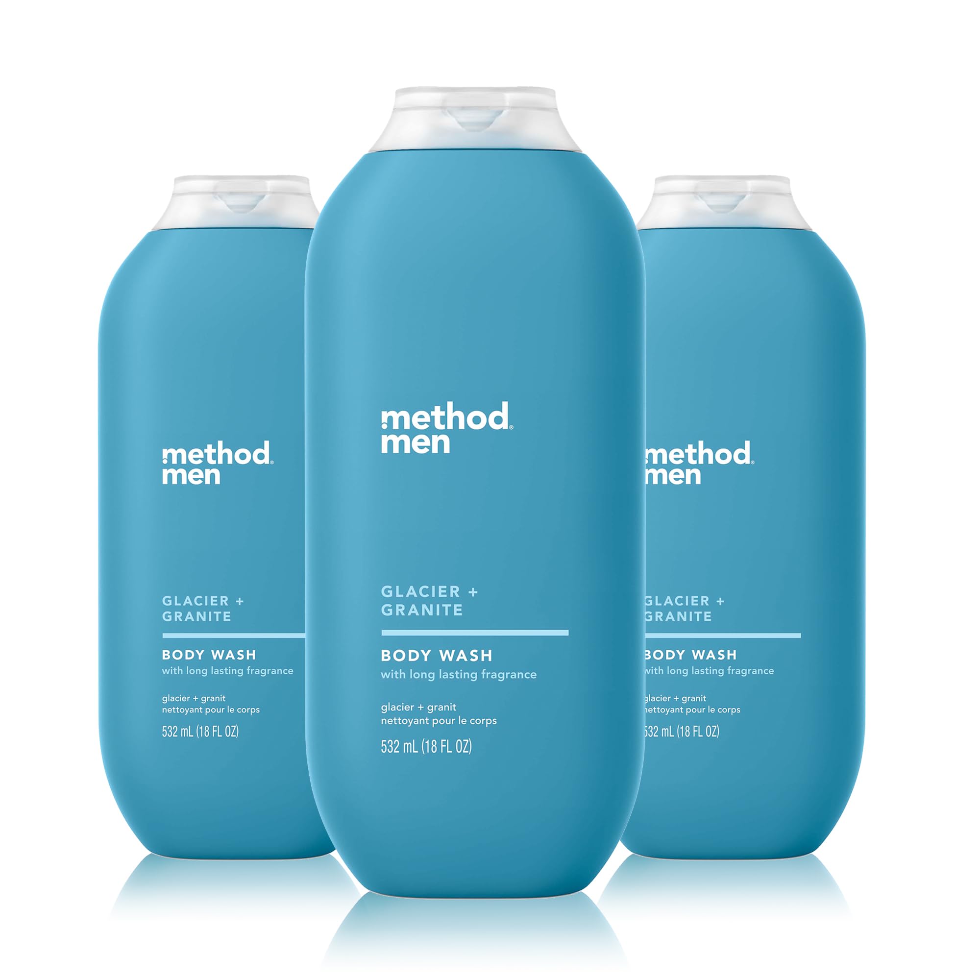 Body Wash Method Men Glacier + Granite, 540 Ml (paquete De 3) - Venta Internacional.