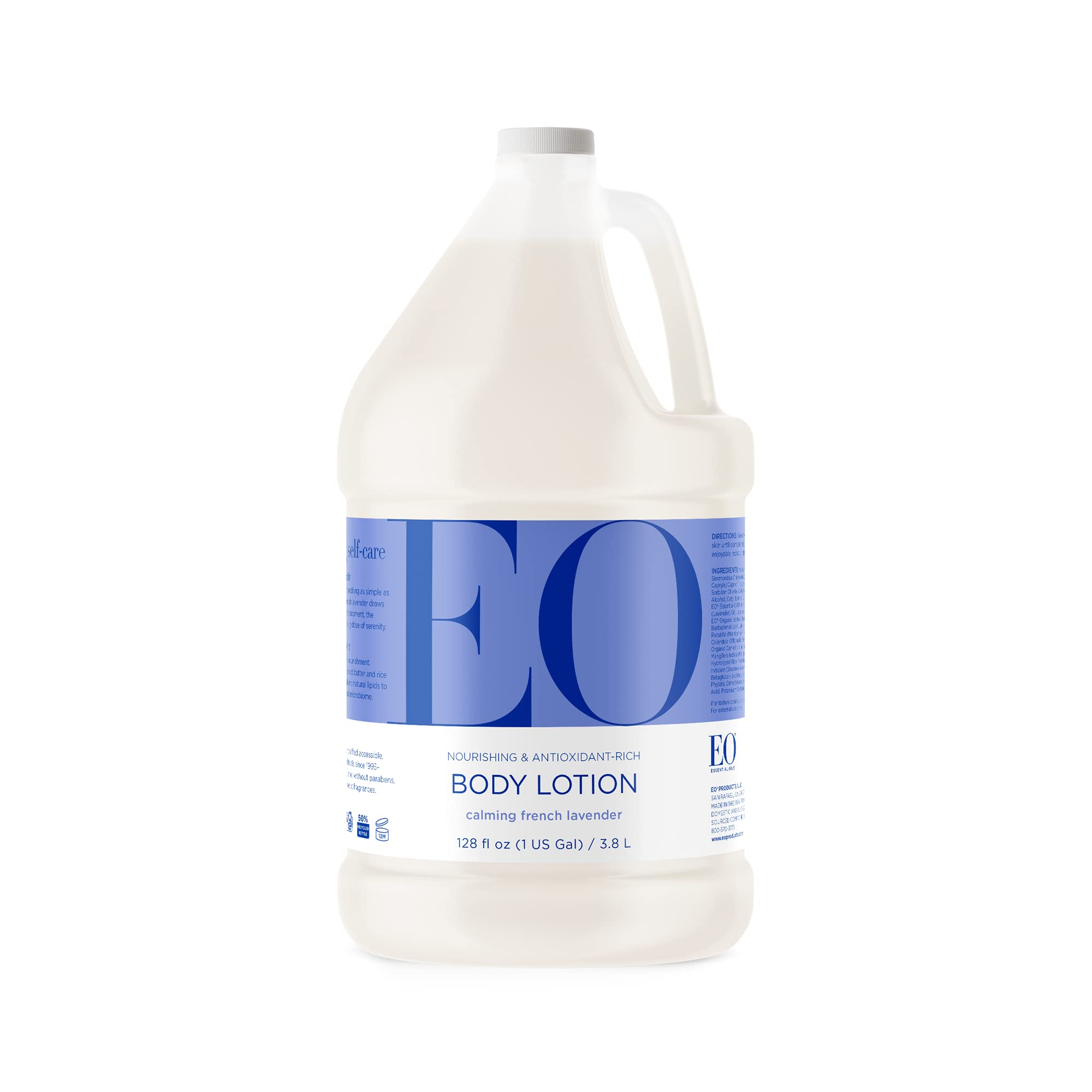 Loción Corporal Eo French Lavender, Recarga De 1 Galón Con Vitamina E - Venta Internacional.