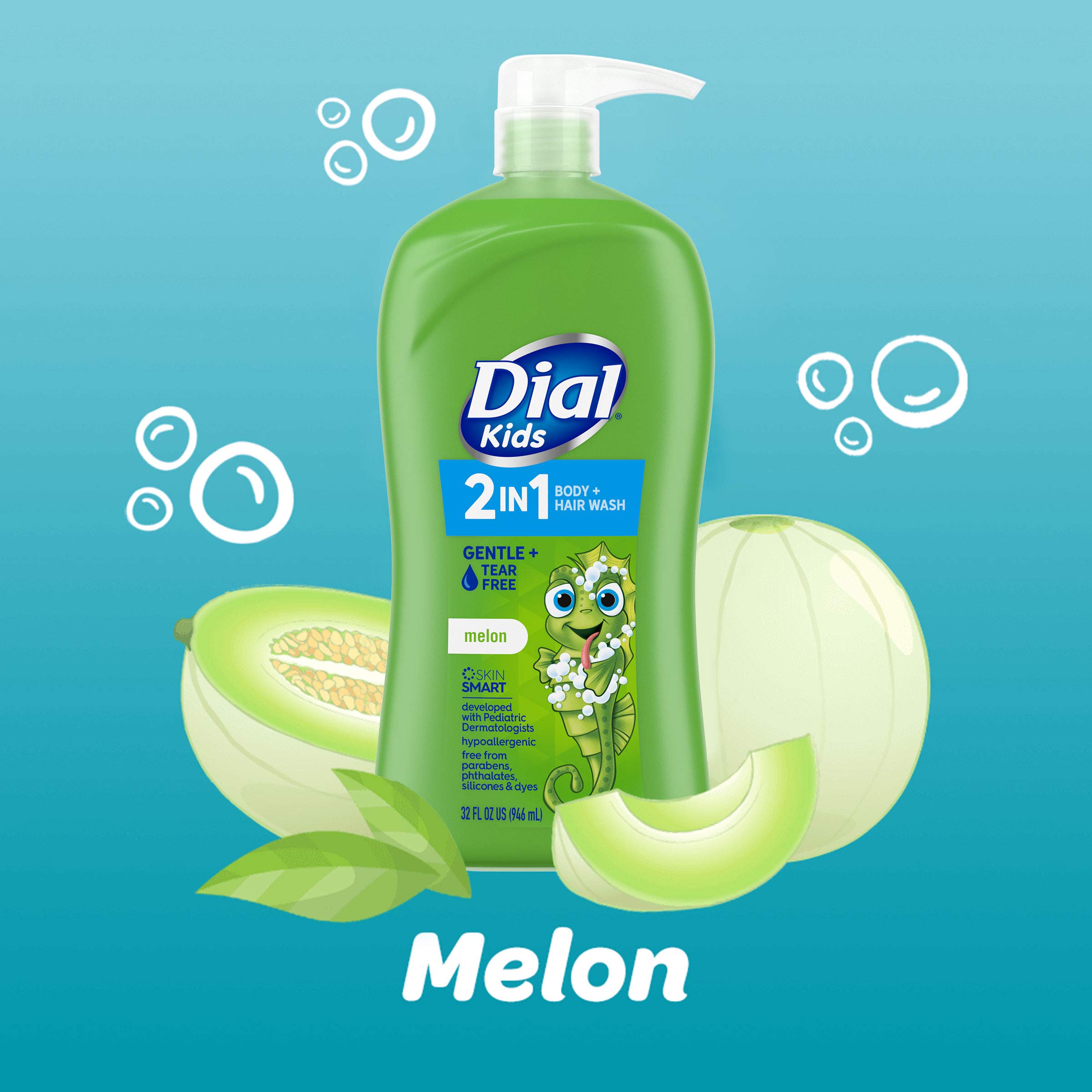 Foto 4 pulgar | Gel De Baño Y Cabello Dial Kids Melon 946ml - Venta Internacional.
