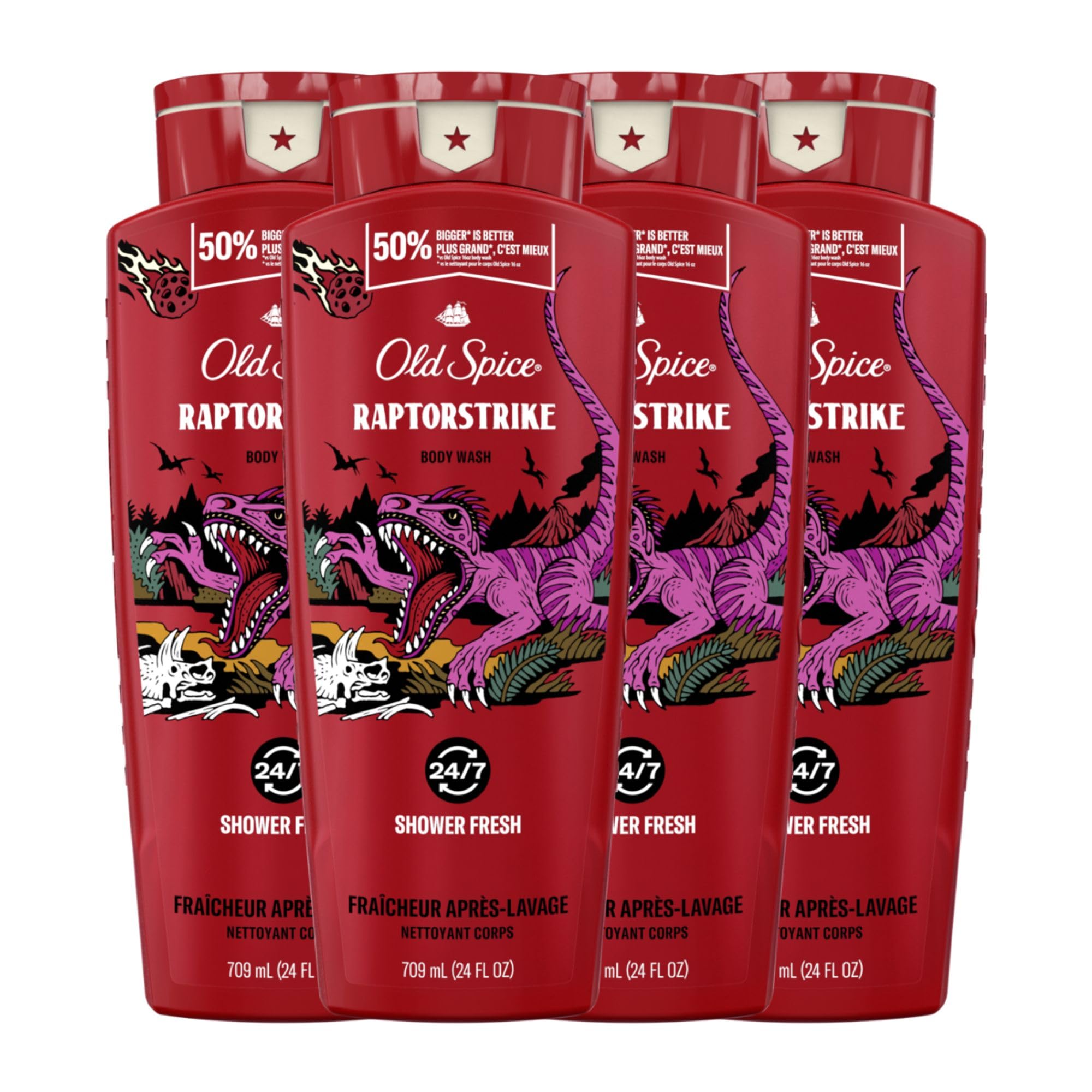 Gel De Baño Old Spice Raptorstrike Para Hombre 710 Ml (paquete De 4) - Venta Internacional.