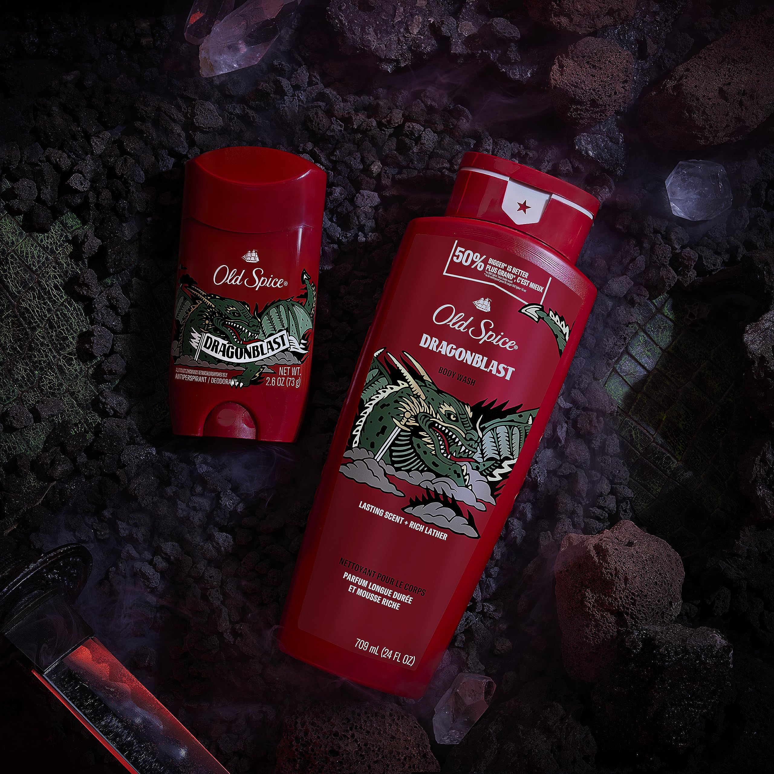 Foto 7 pulgar | Gel De Baño Old Spice Dragonblast Para Hombre 710 Ml (paquete De 4) - Venta Internacional.