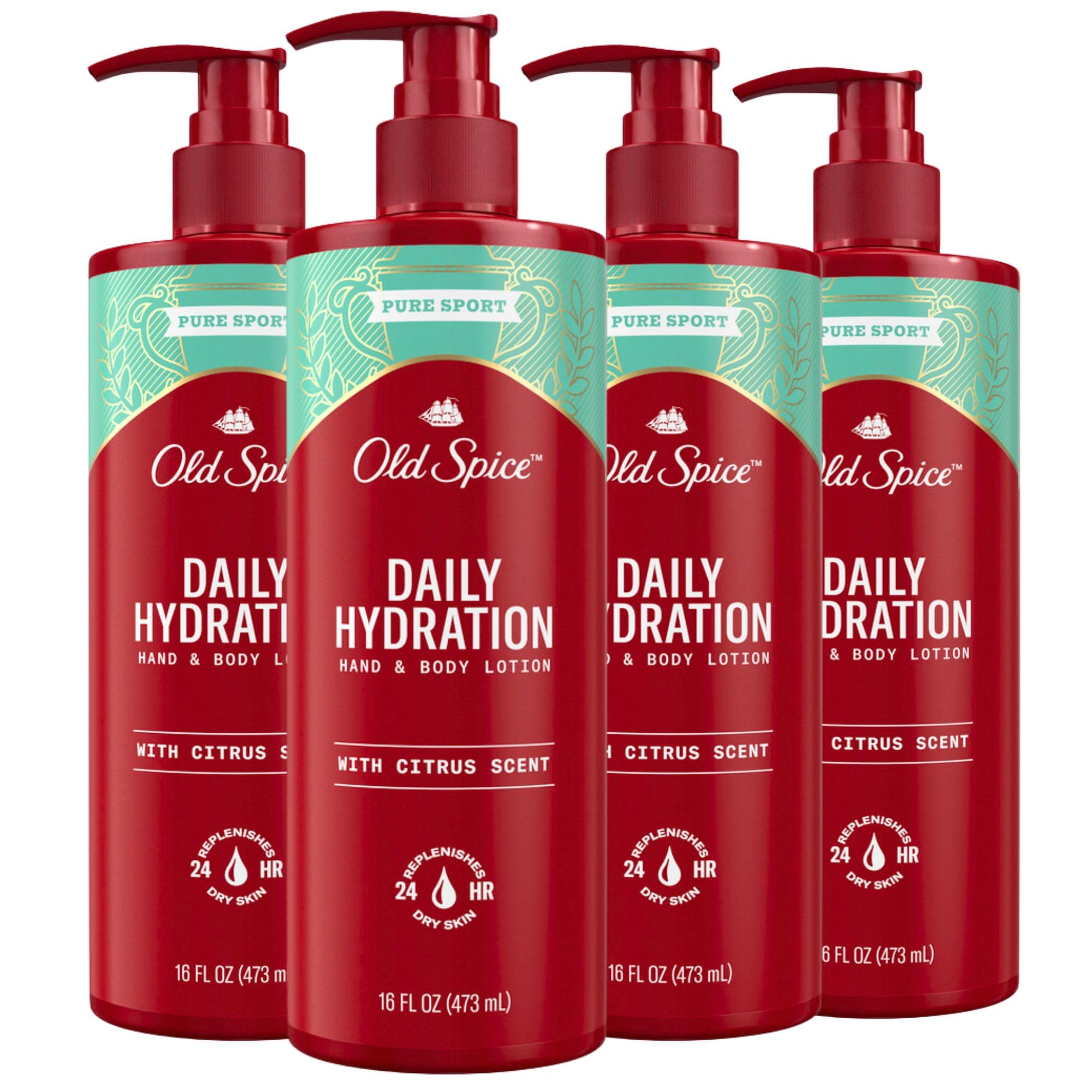Loción Para Manos Y Cuerpo Old Spice Pure Sport Hydration 480 Ml - Venta Internacional.
