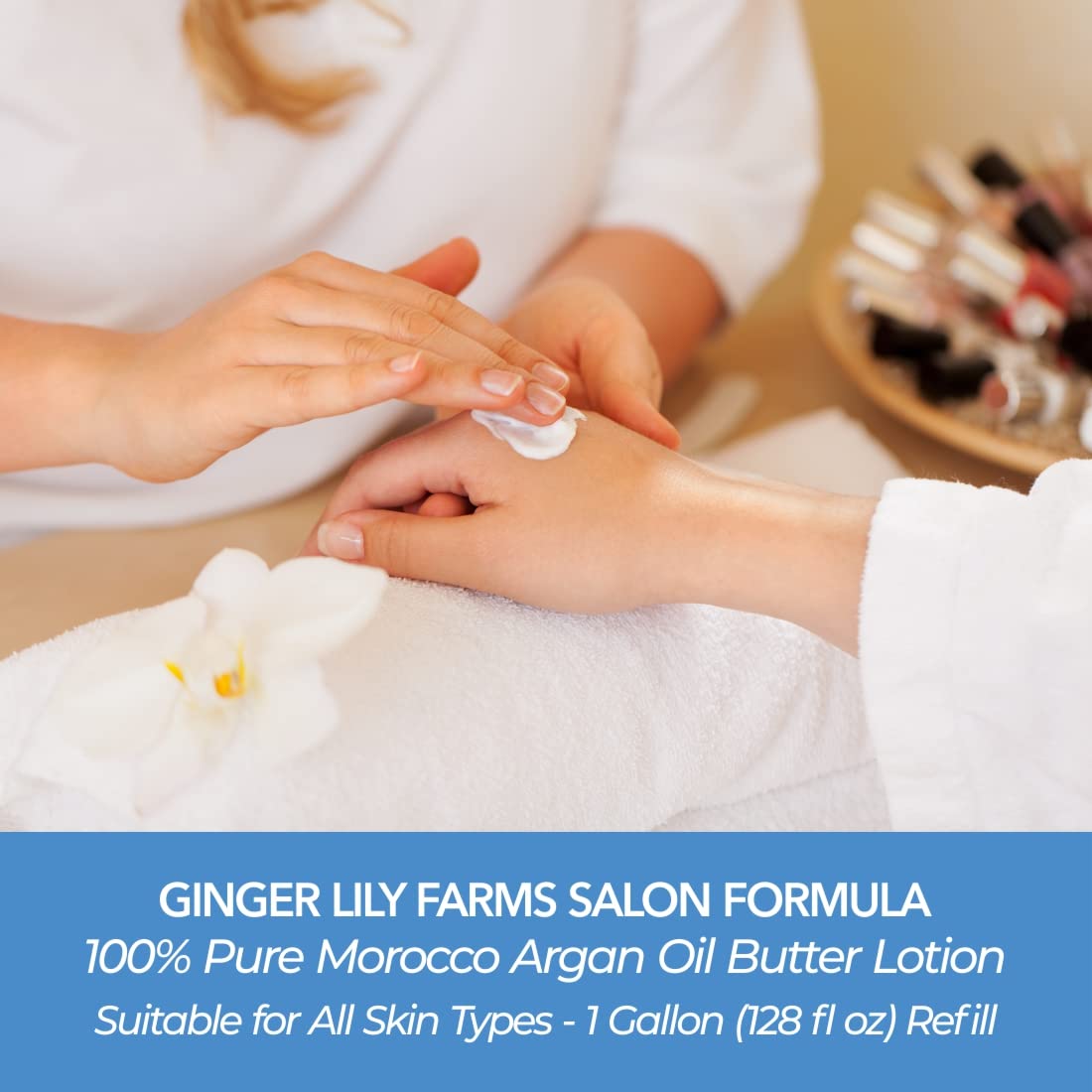 Foto 5 pulgar | Loción Ginger Lily Farms Con Aceite De Argán De Marruecos 100% Puro, 3,8 L - Venta Internacional.