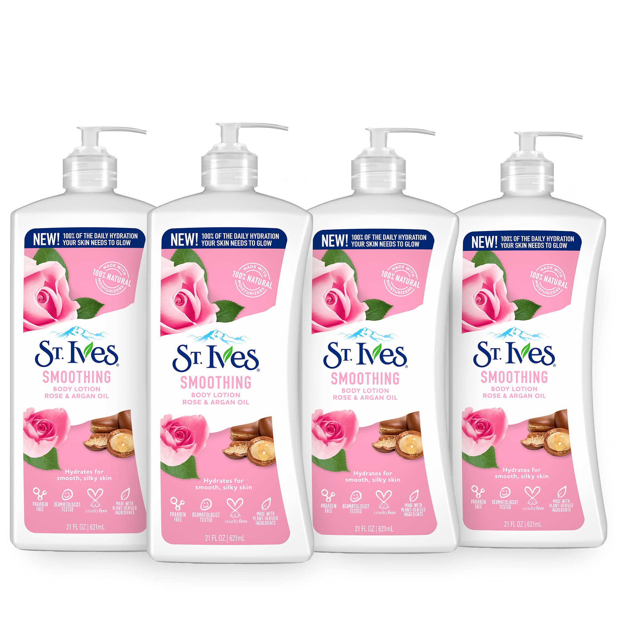Loción Suavizante Para Manos Y Cuerpo St. Ives, Aceite De Rosa Y Argán, 620 Ml - Venta Internacional.