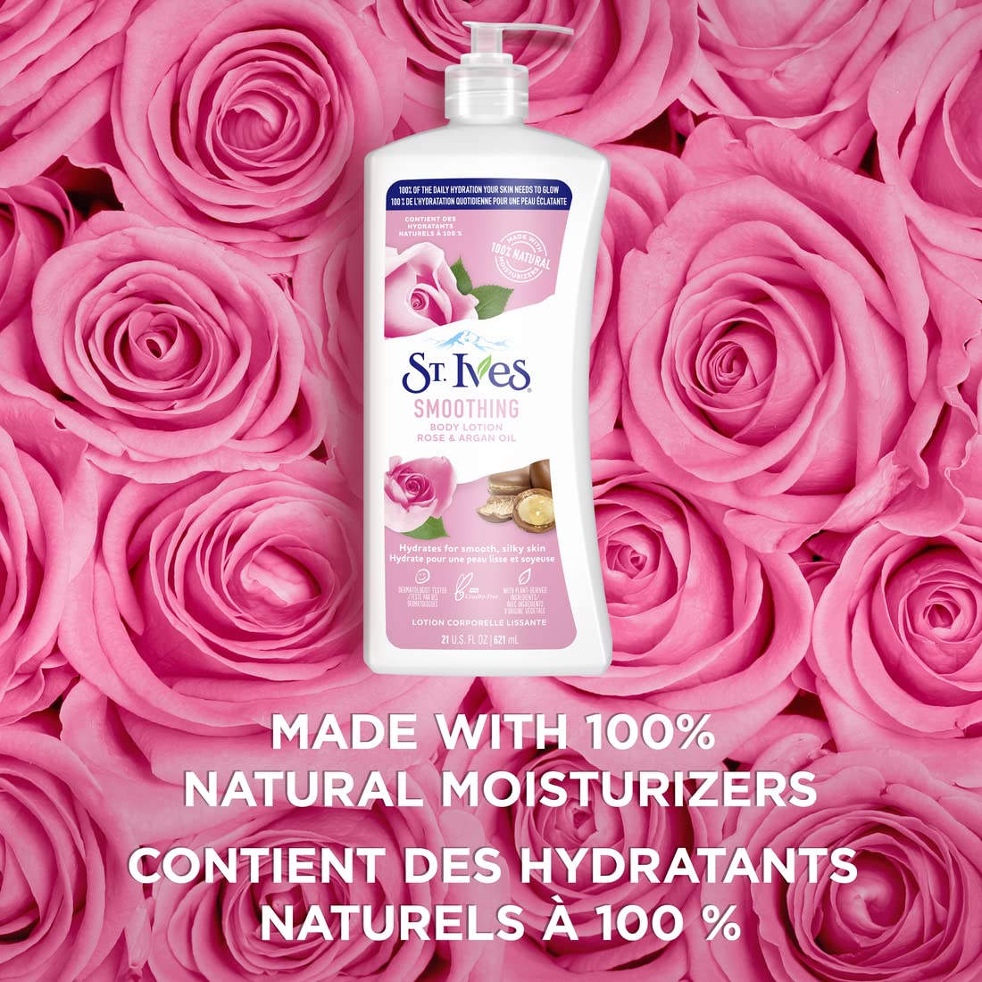 Foto 5 pulgar | Loción Suavizante Para Manos Y Cuerpo St. Ives, Aceite De Rosa Y Argán, 620 Ml - Venta Internacional.