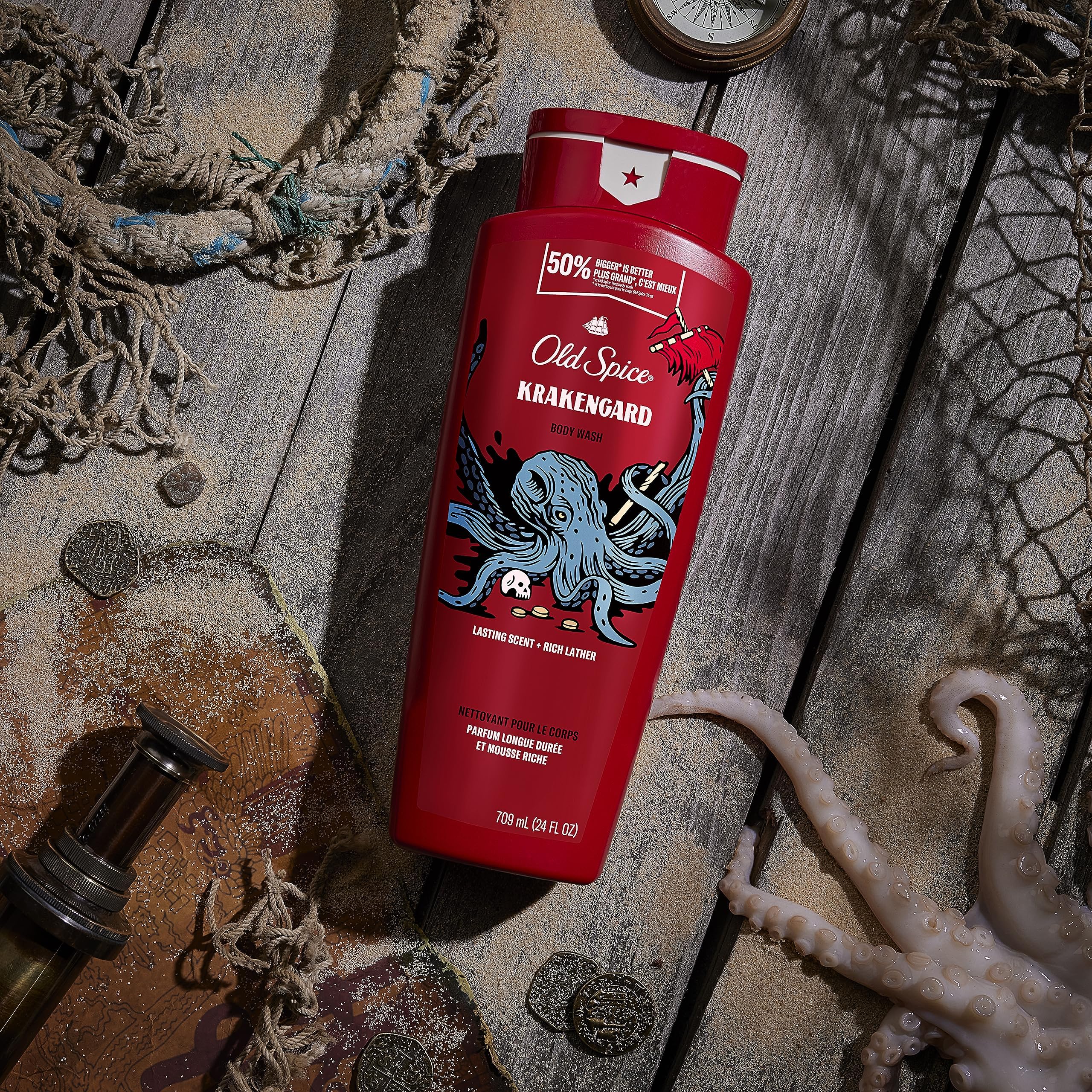 Foto 3 pulgar | Gel De Baño Old Spice Krakengard Para Hombre 710 Ml (paquete De 4) - Venta Internacional.