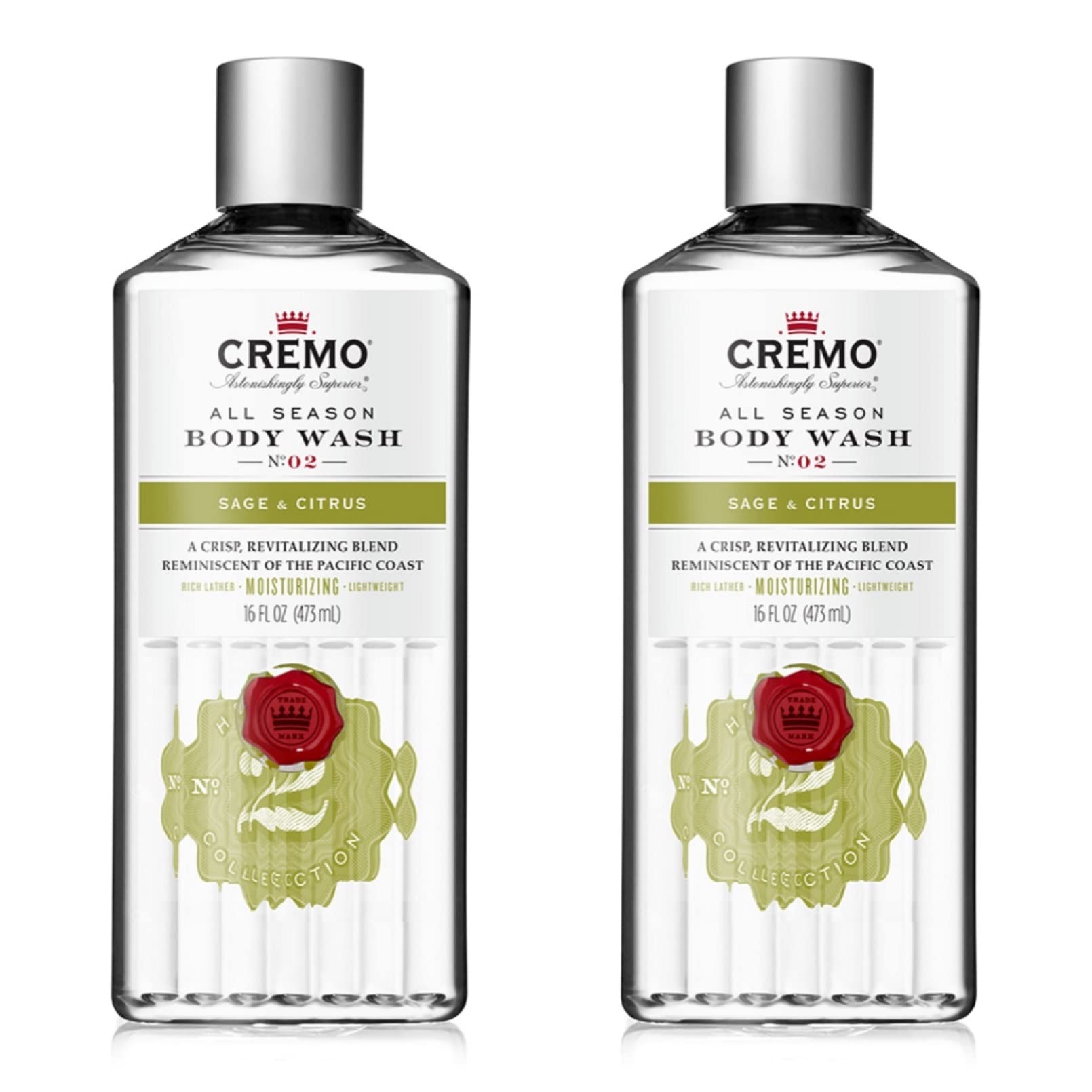 Crema De Baño Rica En Espuma Con Salvia Y Cítricos, 480 Ml (paquete De 2) - Venta Internacional.