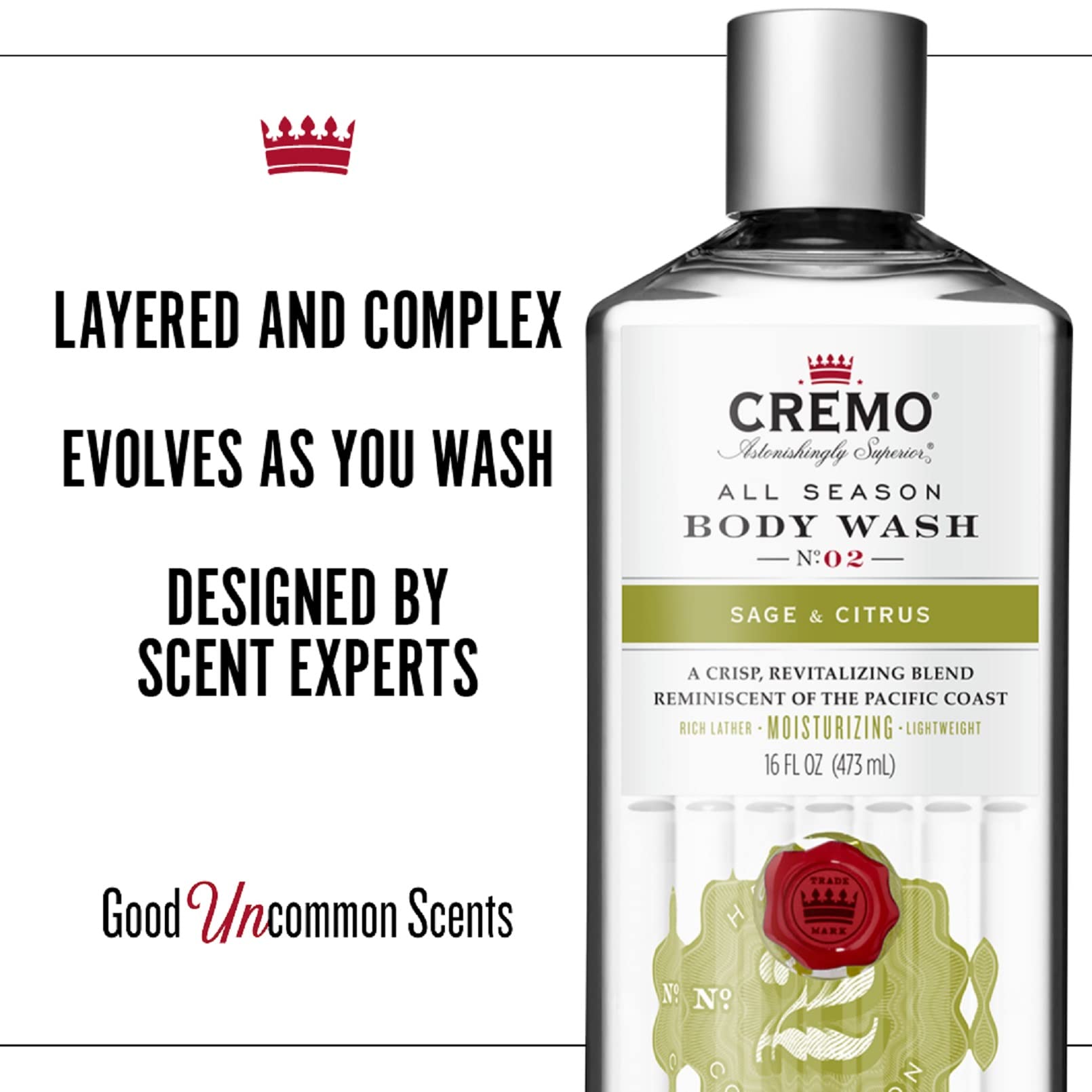 Foto 4 pulgar | Crema De Baño Rica En Espuma Con Salvia Y Cítricos, 480 Ml (paquete De 2) - Venta Internacional.