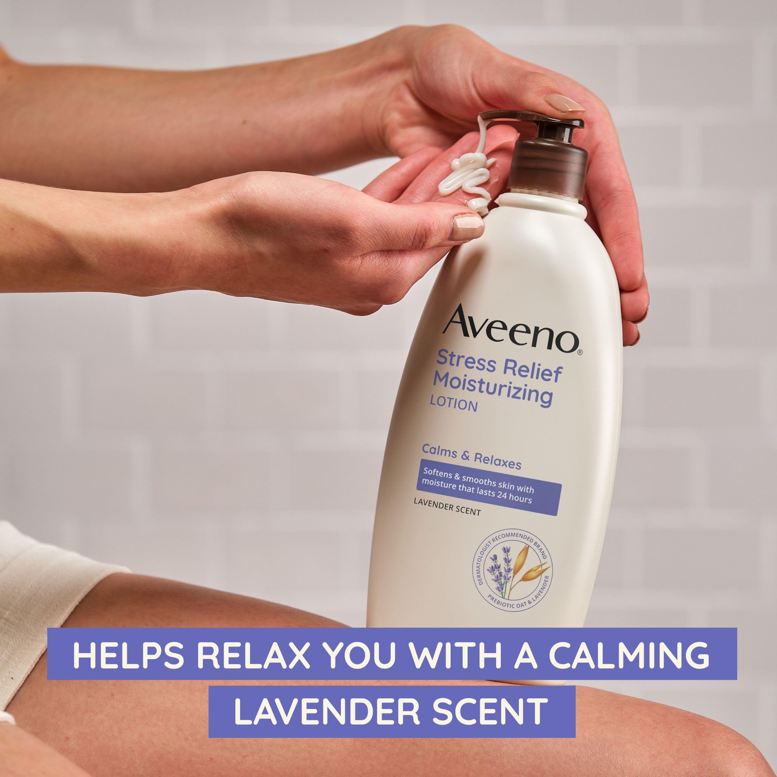 Foto 3 pulgar | Loción Corporal Aveeno Stress Relief Hidratante 975 Ml Para Piel Seca - Venta Internacional.