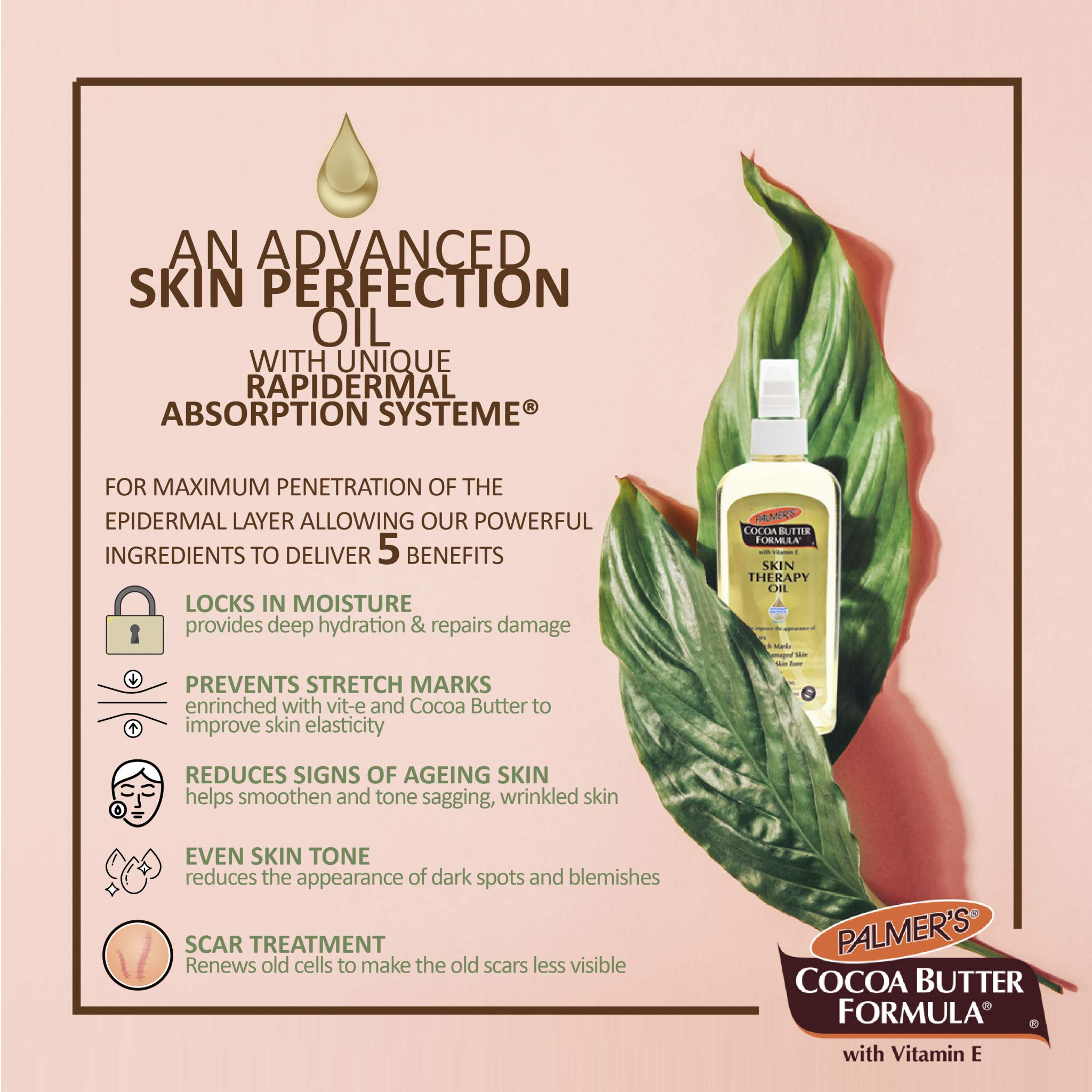 Foto 4 pulgar | Aceite Corporal Palmer's Cocoa Butter Therapy 60 Ml Con Vitamina E - Venta Internacional.