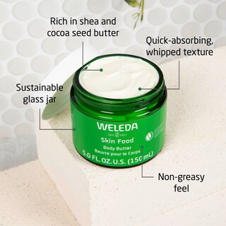 Foto 2 | Body Butter Weleda Skin Food, Frasco De Vidrio Sostenible De 150 Ml - Venta Internacional.