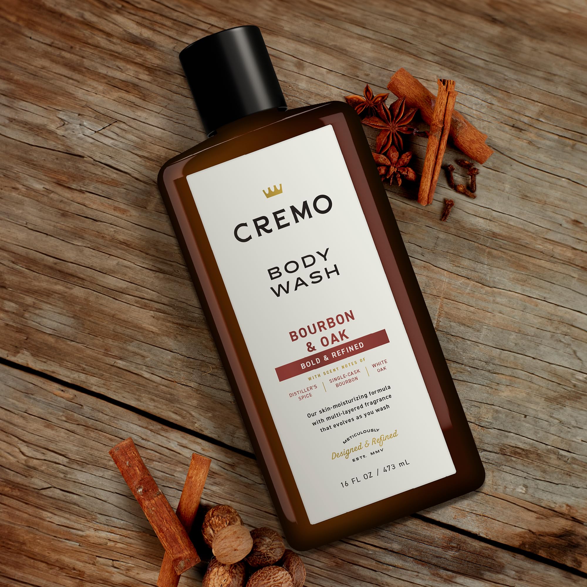Foto 2 | Gel de Baño Cremo Rich-Lathering Bourbon & Oak 473 ml para Hombre - Venta Internacional