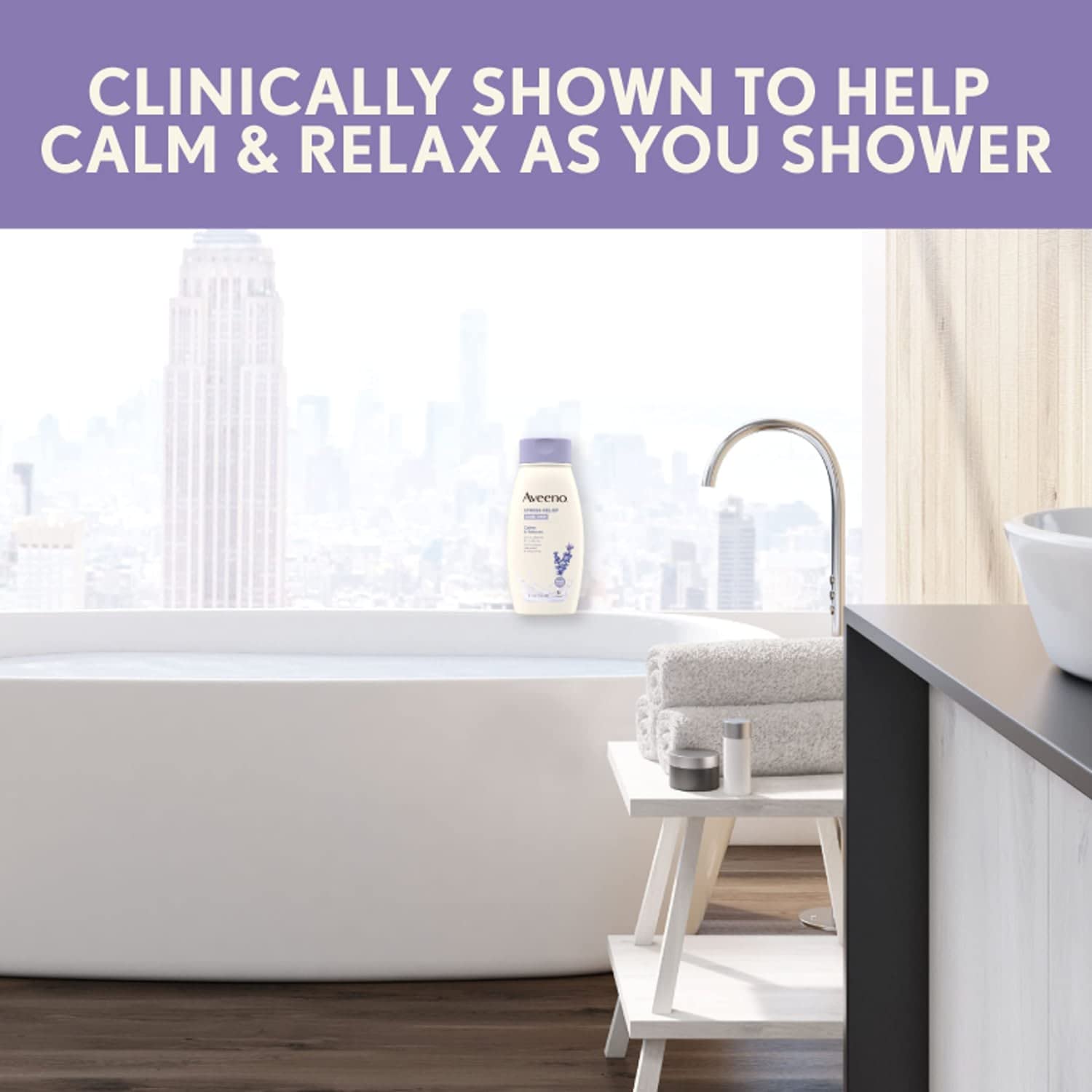 Foto 5 pulgar | Gel De Baño Aveeno Stress Relief Con Avena Y Aceites Esenciales, 360 Ml - Venta Internacional.