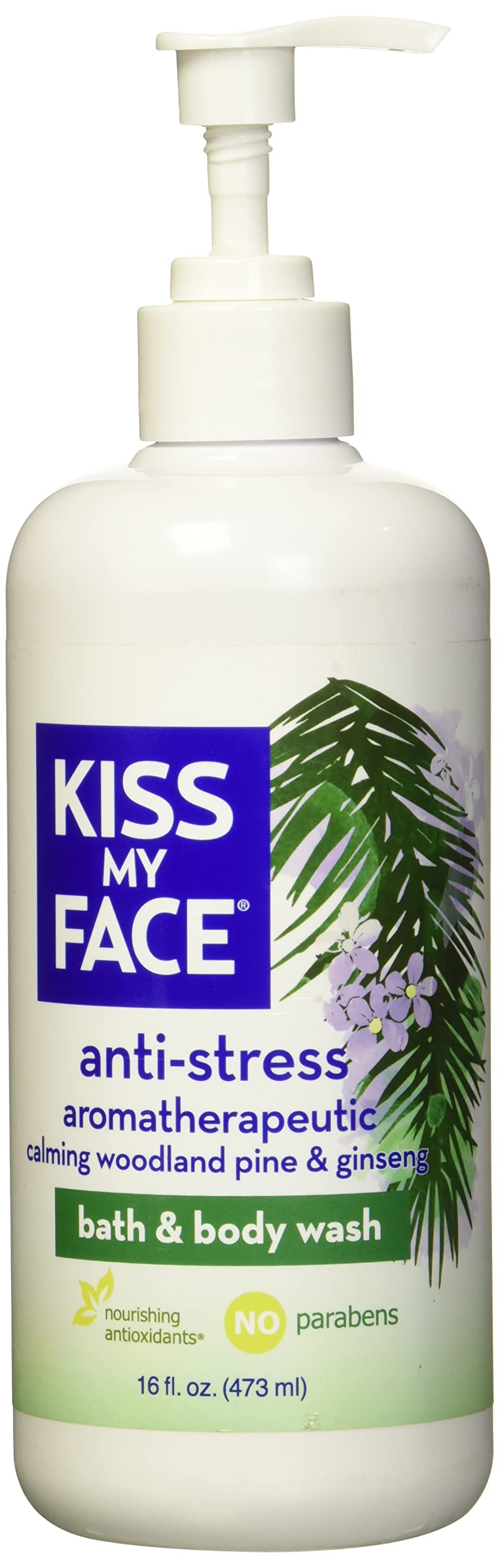 Gel De Ducha Kiss My Face Antiestrés Woodland Pine & Ginseng - Venta Internacional.