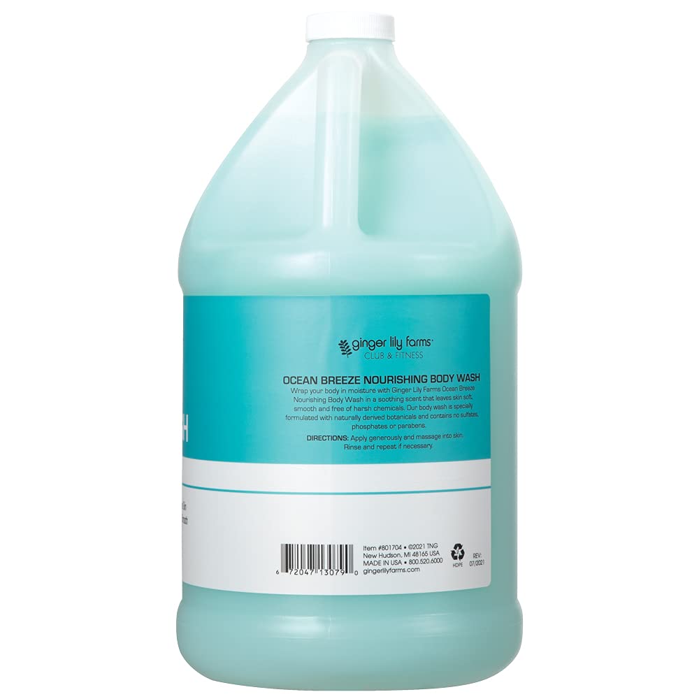 Foto 3 pulgar | Gel De Baño Ginger Lily Farms Club & Fitness Ocean Breeze 1l - Venta Internacional.