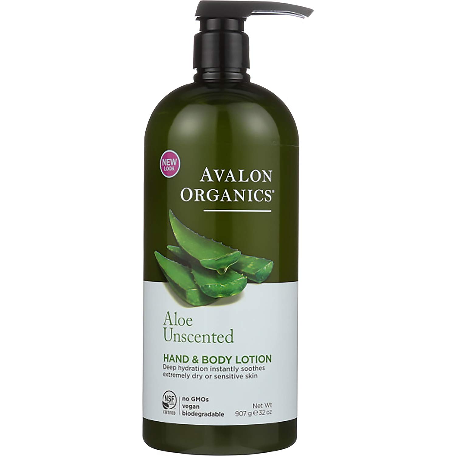 Loción Avalon Organics Para Manos Y Cuerpo Con Aloe Sin Perfume 946 Ml - Venta Internacional.