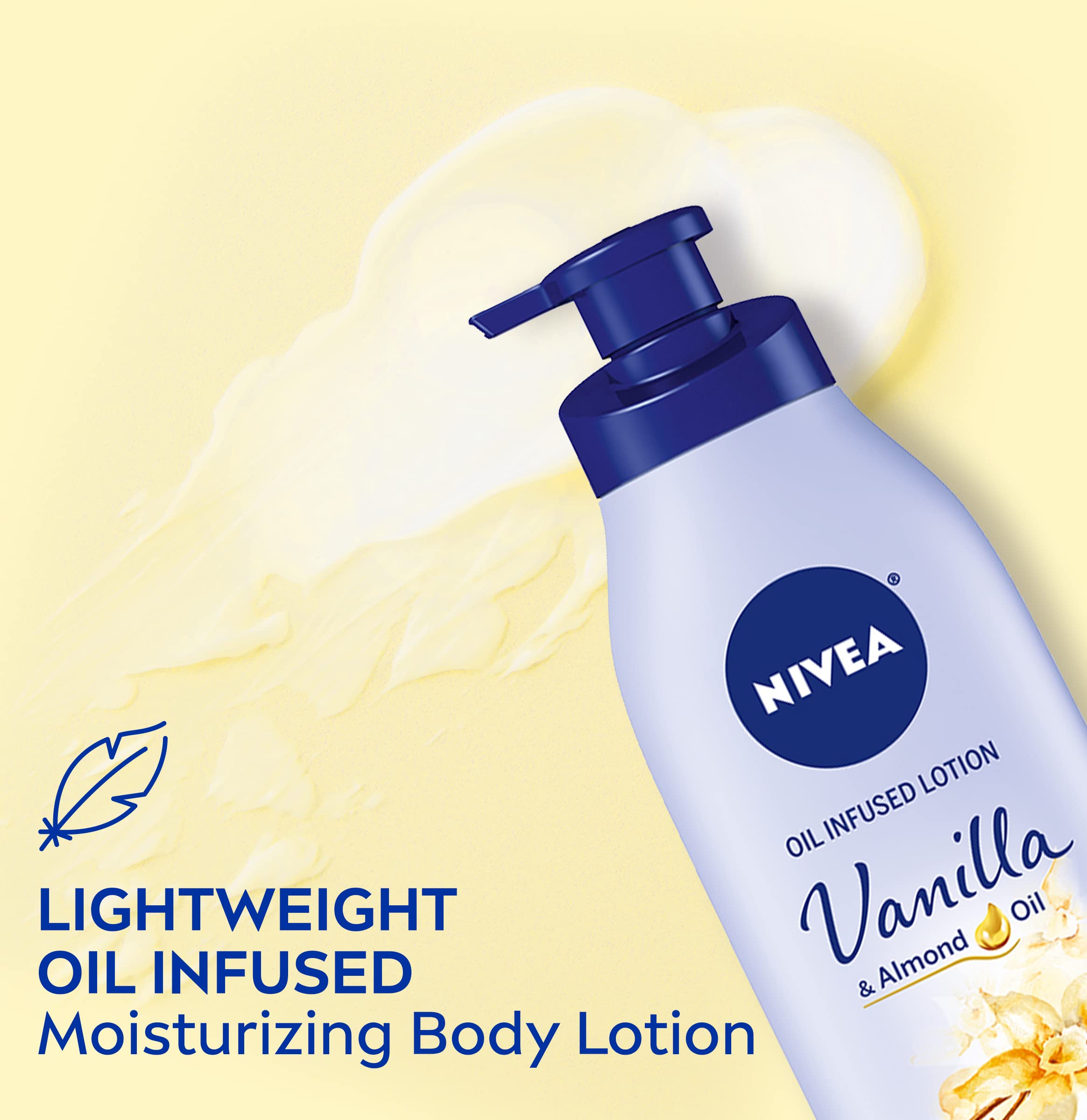 Foto 3 pulgar | Loción Corporal Nivea Con Aceite De Vainilla Y Almendras, 500 Ml - Venta Internacional.