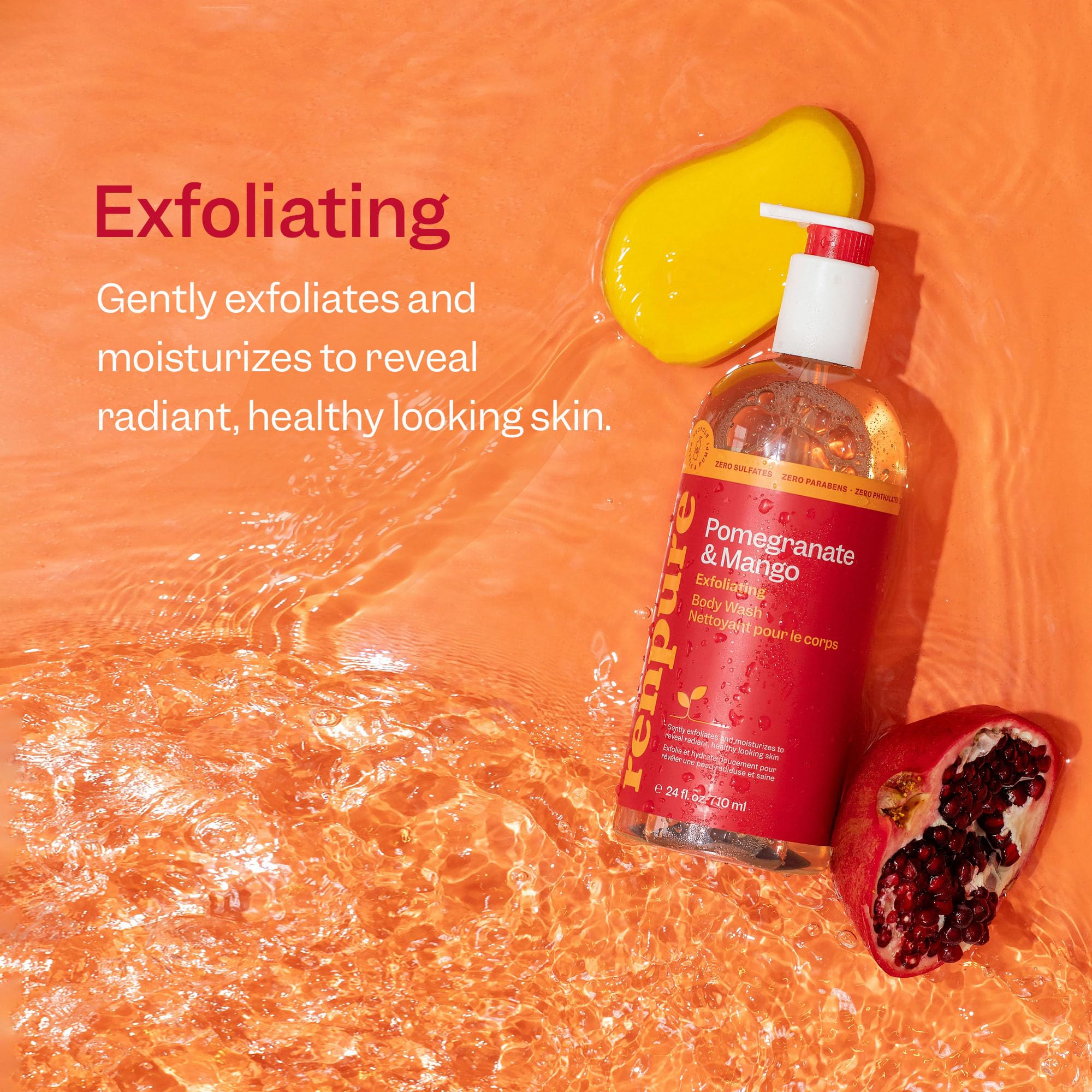 Foto 4 pulgar | Gel De Baño Renpure Granada Y Mango, 720 Ml, Paquete De 2 - Venta Internacional.