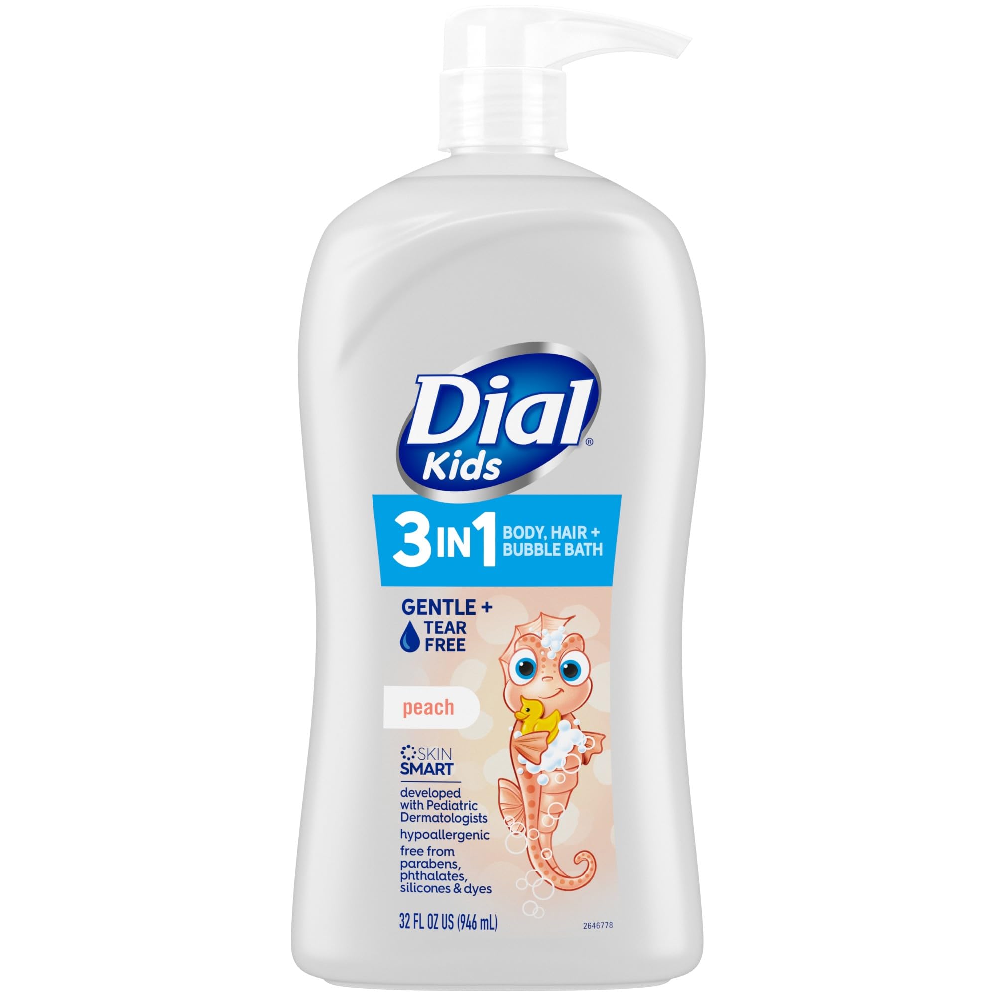 Foto 1 | Esfera De Baño Para Cuerpo, Cabello Y Burbujas Para Niños, Color Melocotón, 946 Ml, 3 En 1 - Venta Internacional.