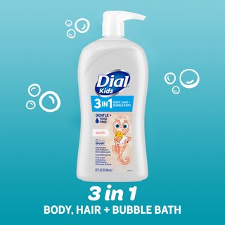 Foto 2 | Esfera De Baño Para Cuerpo, Cabello Y Burbujas Para Niños, Color Melocotón, 946 Ml, 3 En 1 - Venta Internacional.