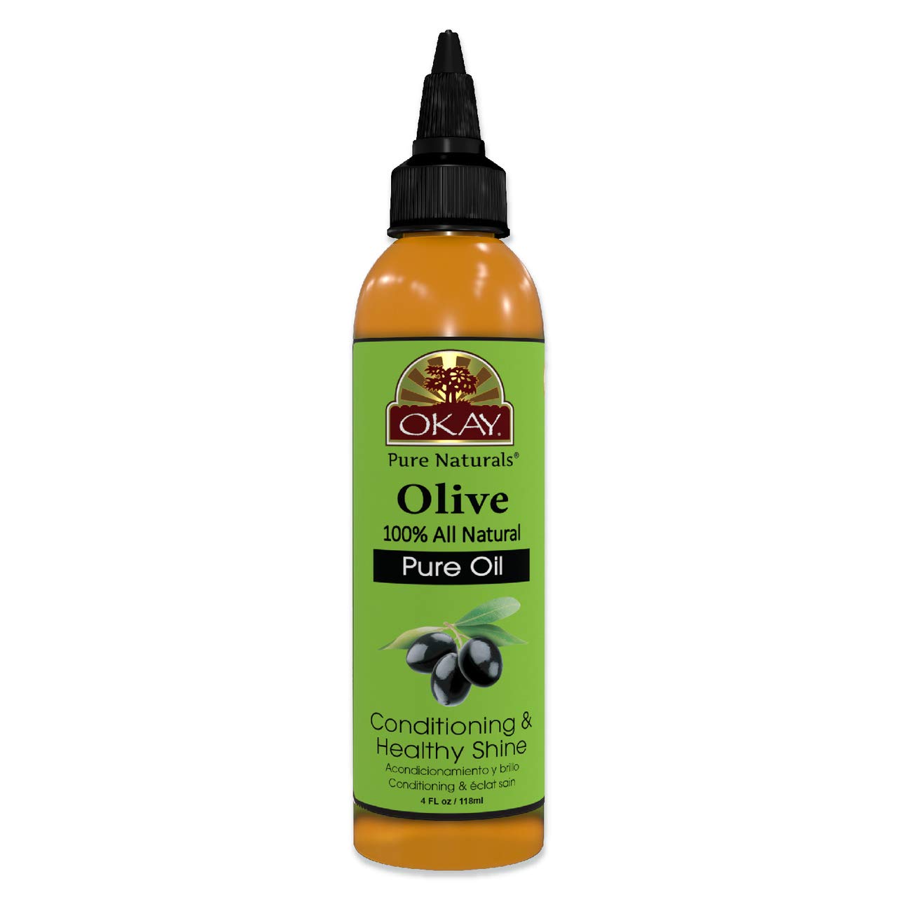 Olive Oil Okay 100% Puro Para Piel Y Cabello, 118 Ml - Venta Internacional.
