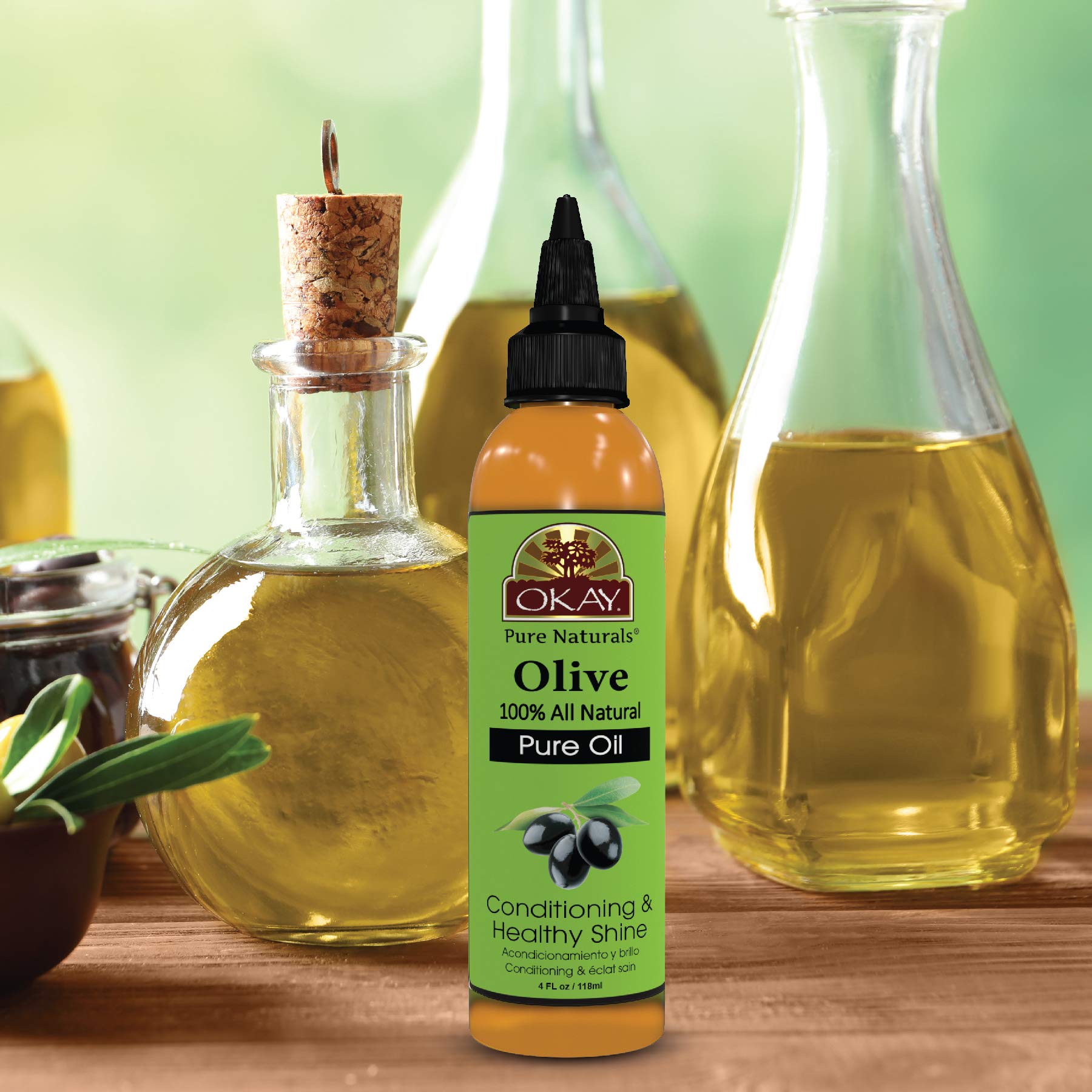 Foto 5 pulgar | Olive Oil Okay 100% Puro Para Piel Y Cabello, 118 Ml - Venta Internacional.