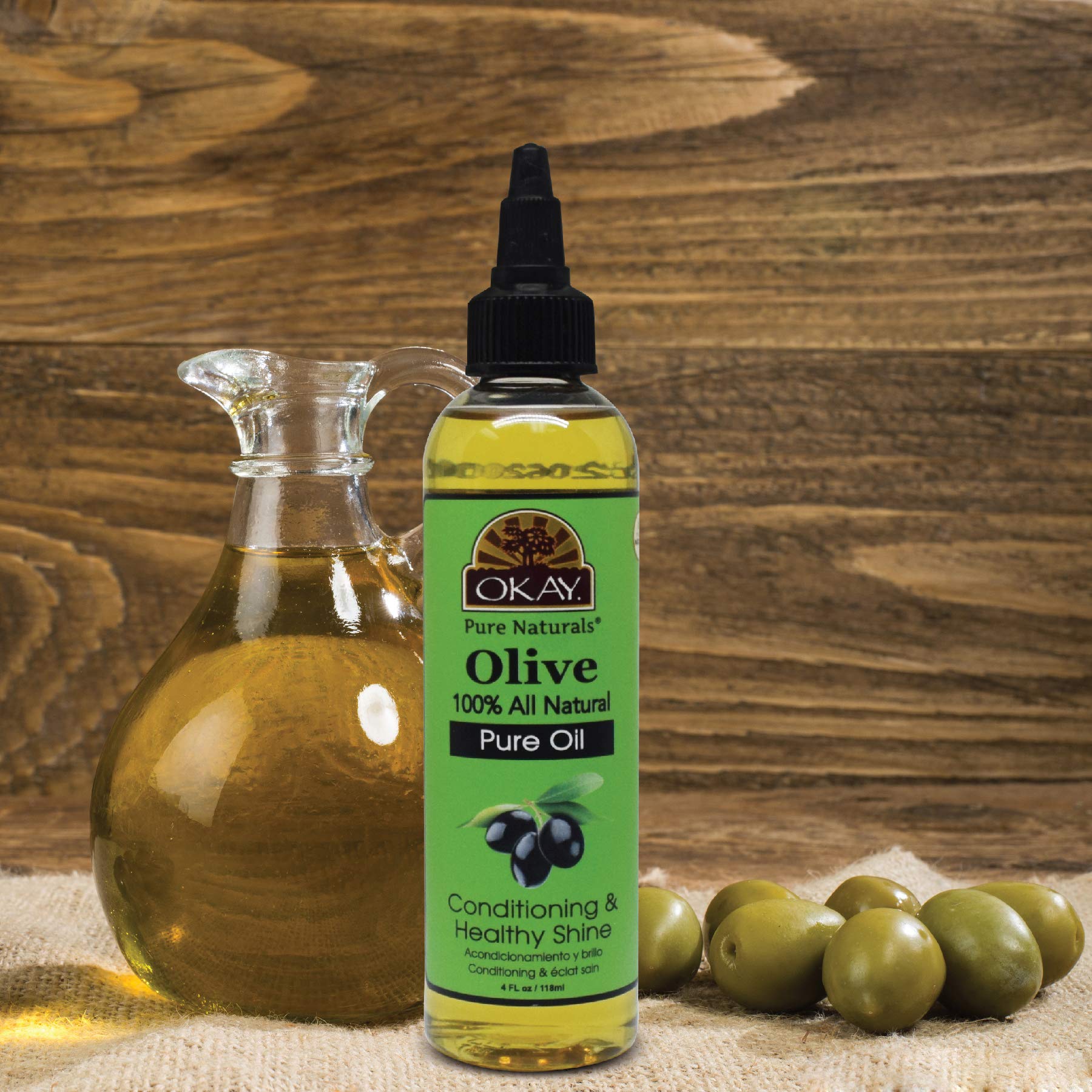 Foto 7 pulgar | Olive Oil Okay 100% Puro Para Piel Y Cabello, 118 Ml - Venta Internacional.