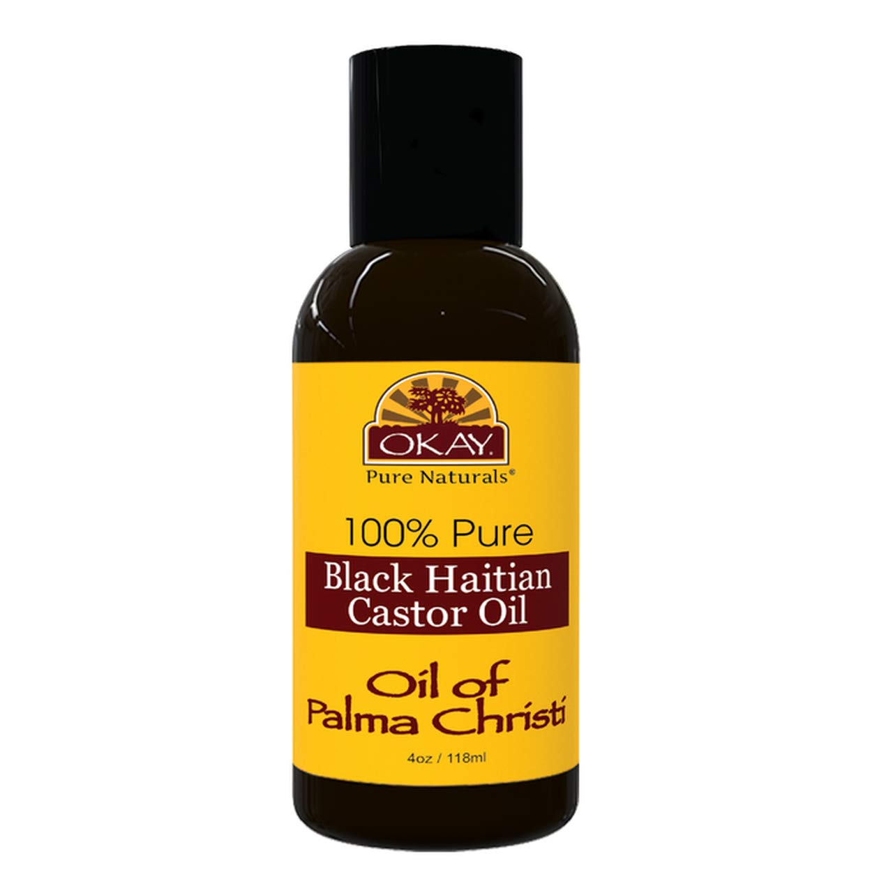 Aceite De Ricino Okay Black Haitian 118 Ml Para Cabello Y Piel - Venta Internacional.