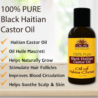 Foto 2 | Aceite De Ricino Okay Black Haitian 118 Ml Para Cabello Y Piel - Venta Internacional.